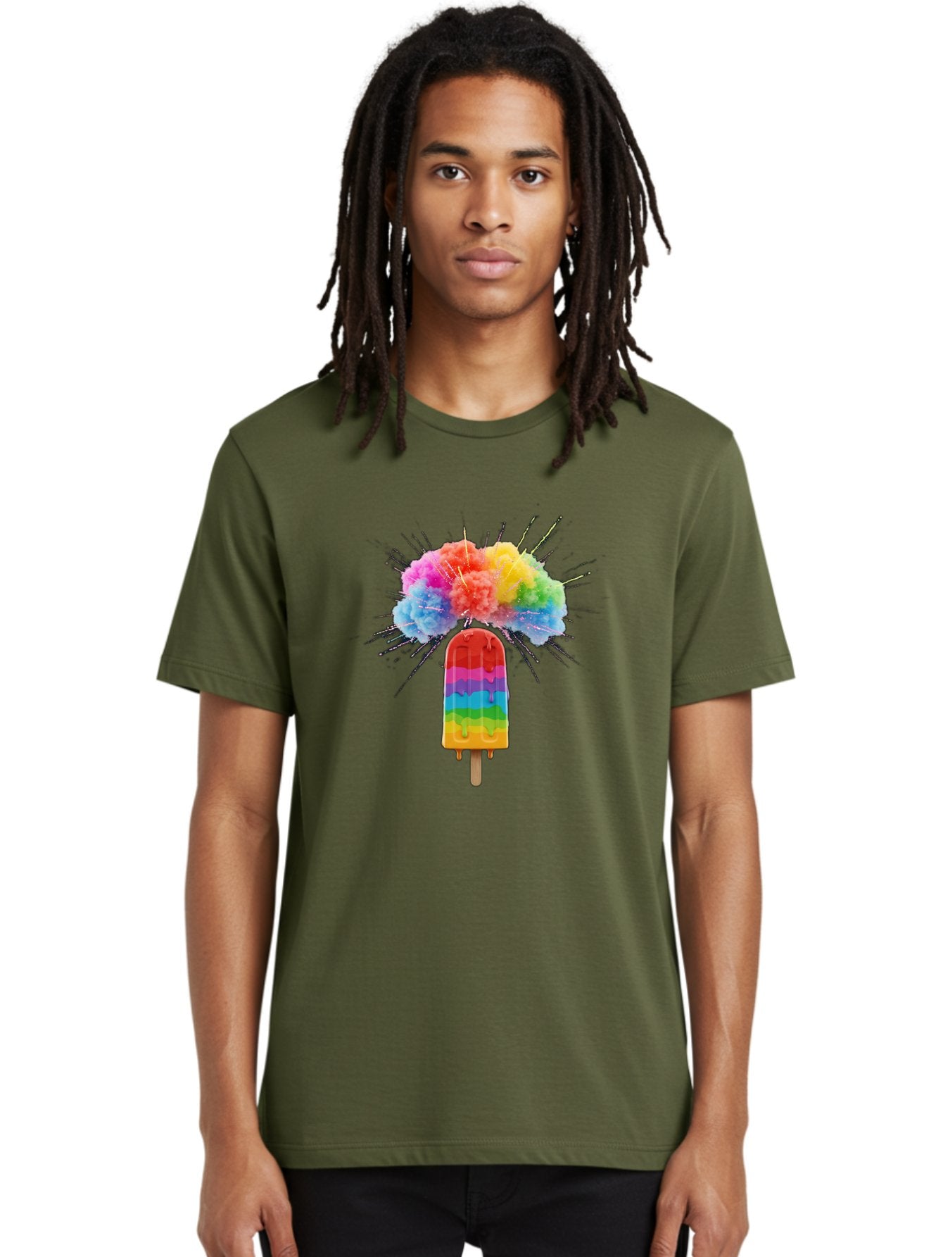 Boom-Rainbow-Popsicle Men'S Graphic Tee, 100% Cotton, Comfortable Casual Summer Wear, Machine Washable, Vintage Camera, Old Camera, Antique Camera, Black Camera, Classic Photography, Photography Equipment, Nostalgic Device, Film Camera, Bal851 19
