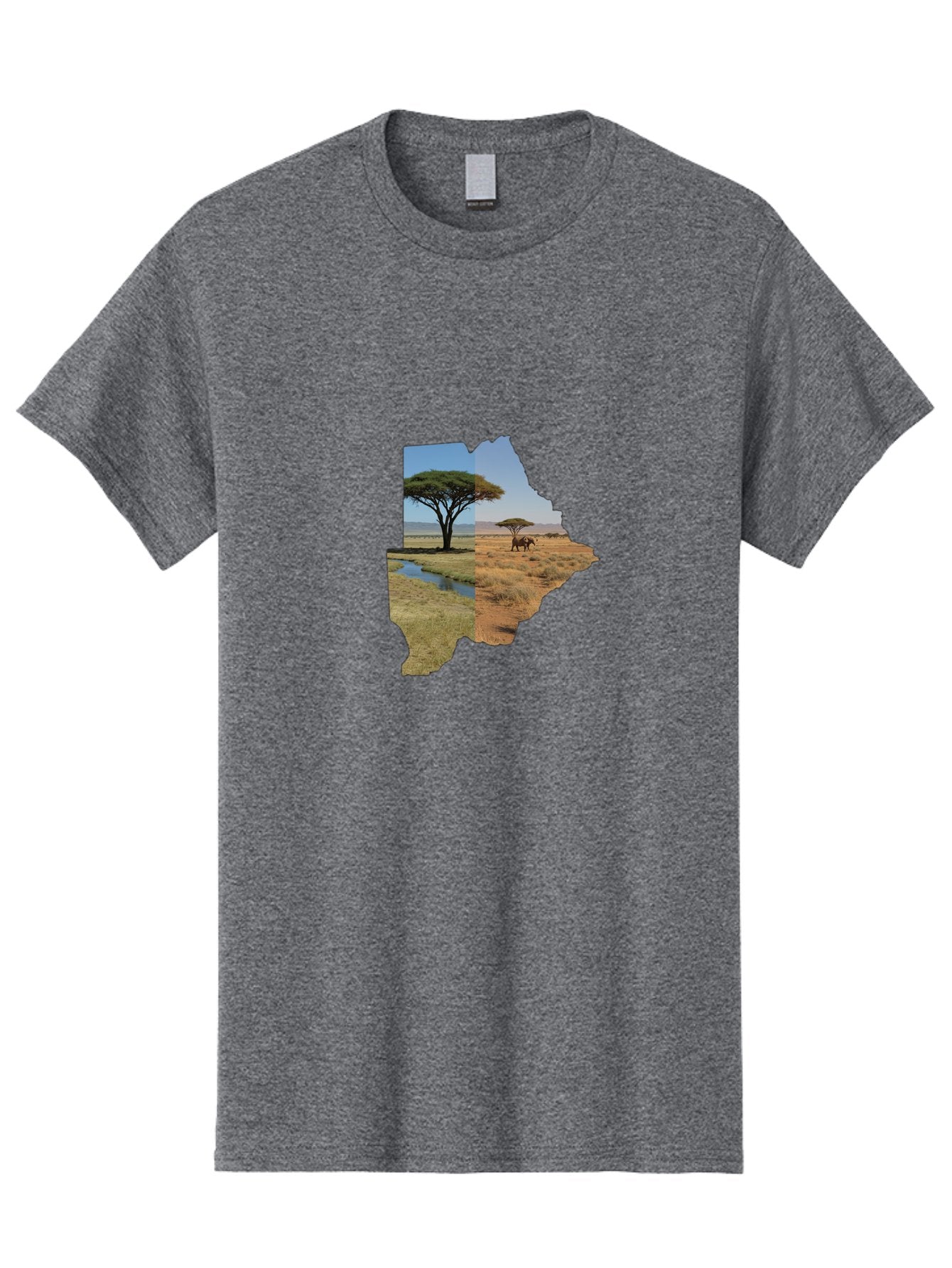 Botswana-Landscape Men'S Graphic Tee, 100% Cotton, Comfortable Casual Summer Wear, Machine Washable, Vintage Camera, Old Camera, Antique Camera, Black Camera, Classic Photography, Photography Equipment, Nostalgic Device, Film Camera, Bal856 8