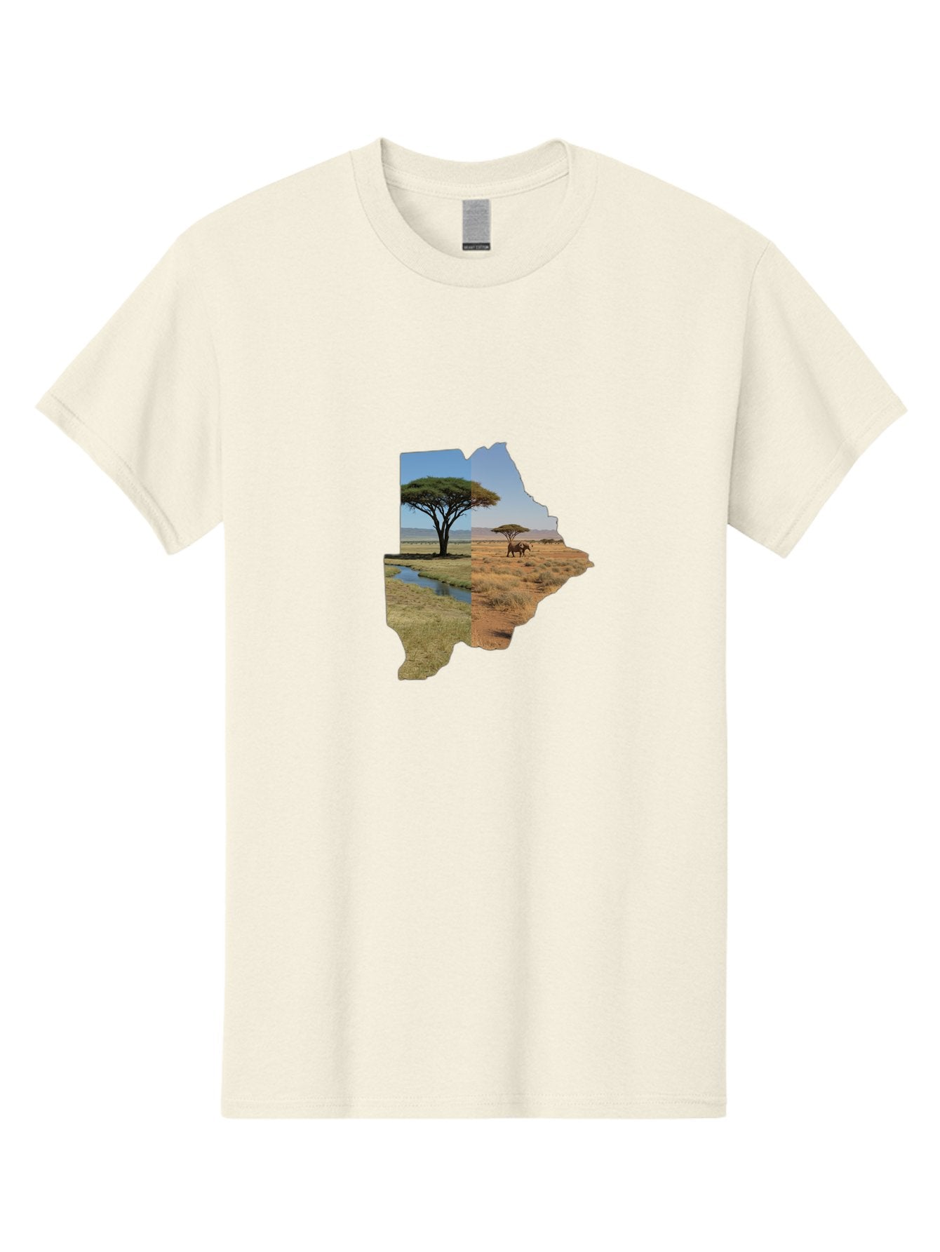 Botswana-Landscape Men'S Graphic Tee, 100% Cotton, Comfortable Casual Summer Wear, Machine Washable, Vintage Camera, Old Camera, Antique Camera, Black Camera, Classic Photography, Photography Equipment, Nostalgic Device, Film Camera, Bal856 9