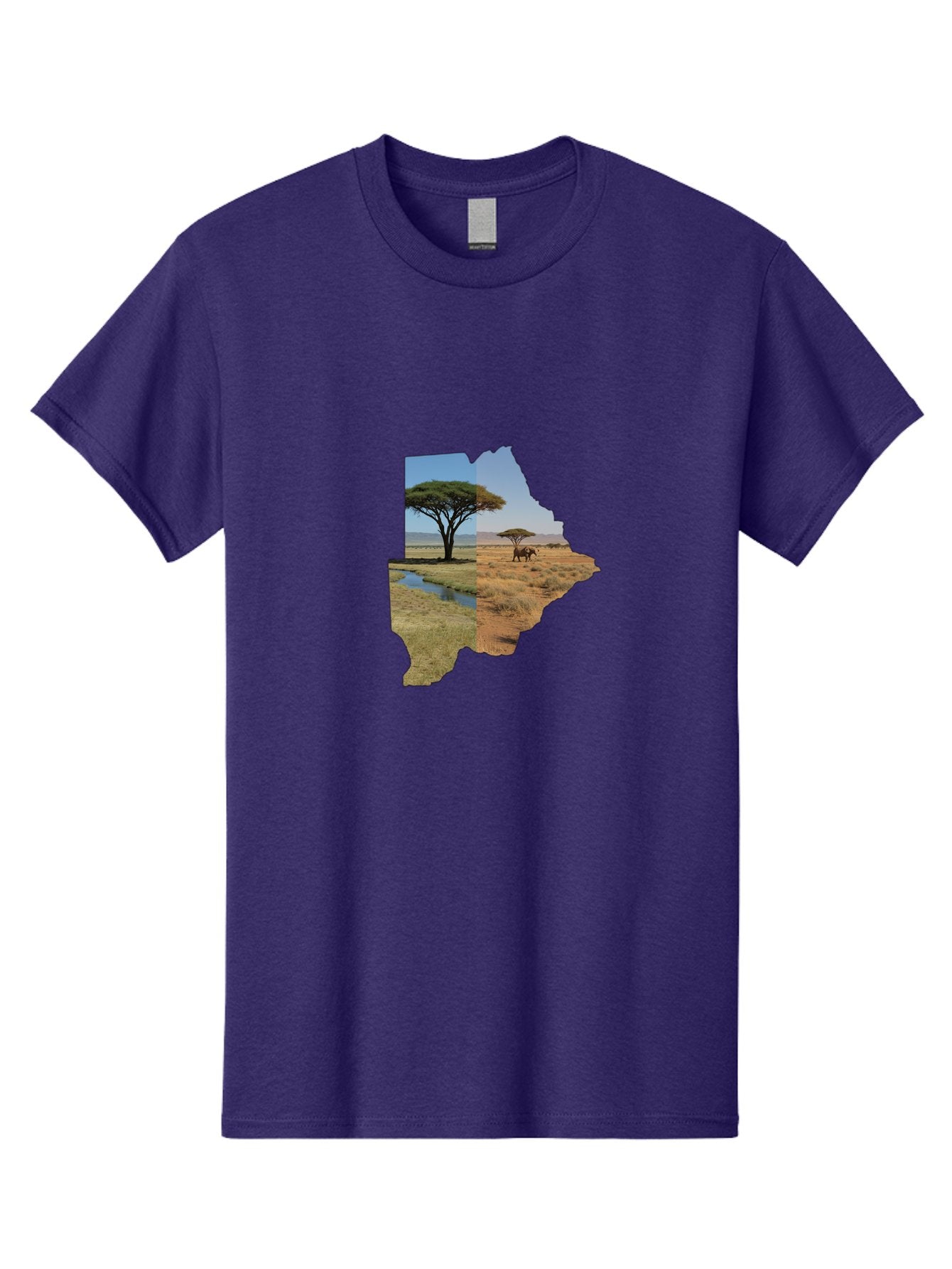 Botswana-Landscape Men'S Graphic Tee, 100% Cotton, Comfortable Casual Summer Wear, Machine Washable, Vintage Camera, Old Camera, Antique Camera, Black Camera, Classic Photography, Photography Equipment, Nostalgic Device, Film Camera, Bal856 6