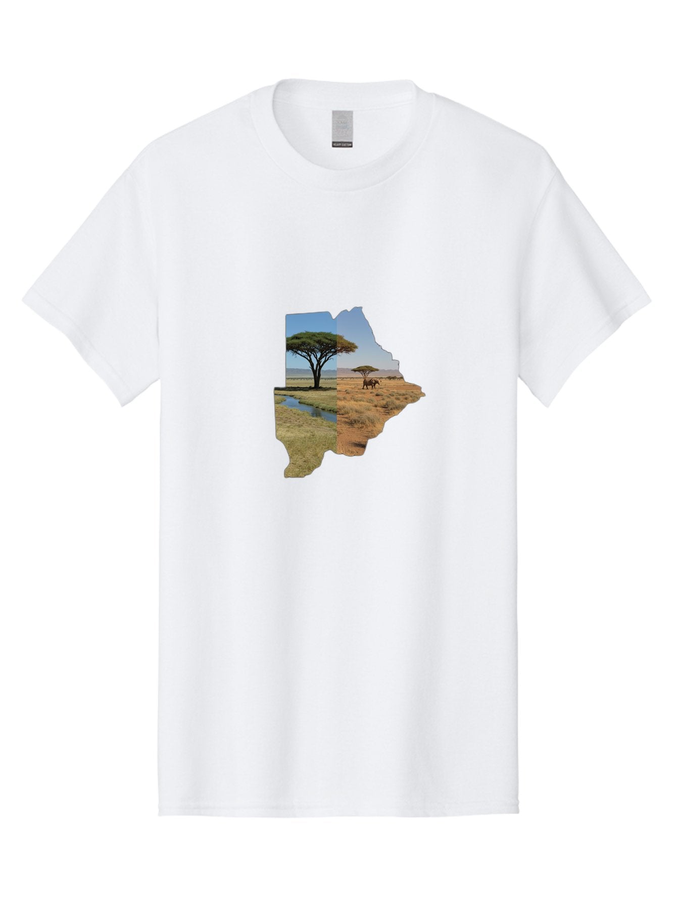 Botswana-Landscape Men'S Graphic Tee, 100% Cotton, Comfortable Casual Summer Wear, Machine Washable, Vintage Camera, Old Camera, Antique Camera, Black Camera, Classic Photography, Photography Equipment, Nostalgic Device, Film Camera, Bal856 12