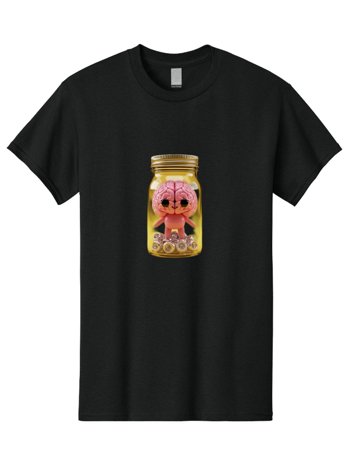 Brain-Figurine-In-Jar Men'S Graphic Tee, 100% Cotton, Comfortable Casual Summer Wear, Machine Washable, Vintage Camera, Old Camera, Antique Camera, Black Camera, Classic Photography, Photography Equipment, Nostalgic Device, Film Camera, Bal864 6