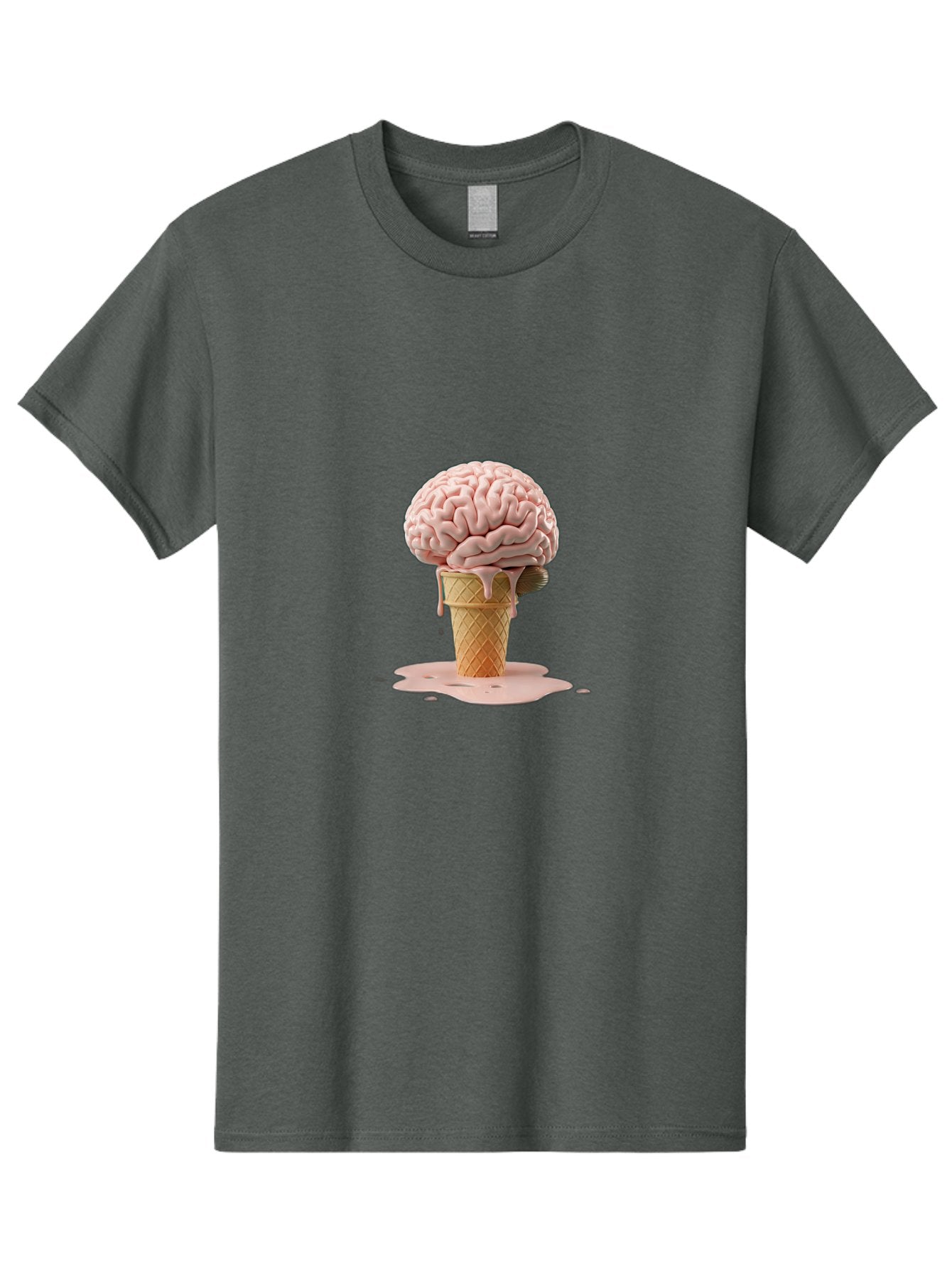 Brain-Ice-Cream-1 Men'S Graphic Tee, 100% Cotton, Comfortable Casual Summer Wear, Machine Washable, Vintage Camera, Old Camera, Antique Camera, Black Camera, Classic Photography, Photography Equipment, Nostalgic Device, Film Camera, Camera Art Bal865 14