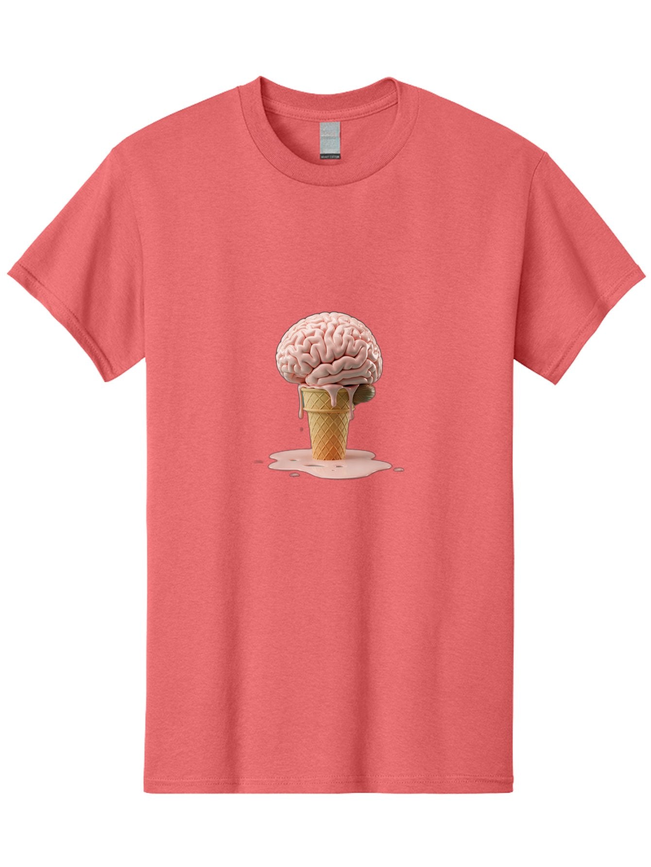 Brain-Ice-Cream-1 Men'S Graphic Tee, 100% Cotton, Comfortable Casual Summer Wear, Machine Washable, Vintage Camera, Old Camera, Antique Camera, Black Camera, Classic Photography, Photography Equipment, Nostalgic Device, Film Camera, Camera Art Bal865 5