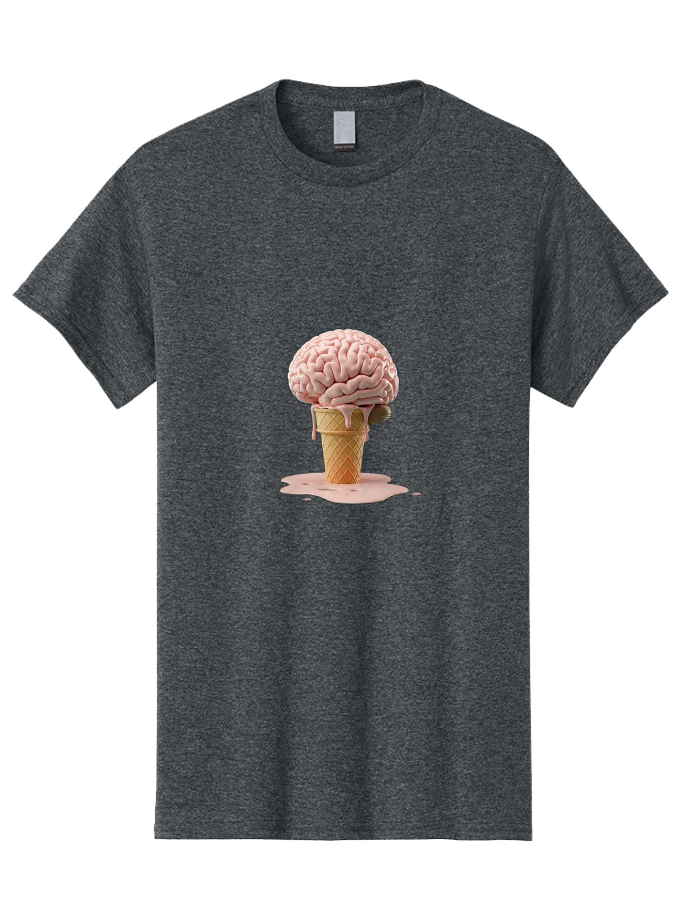 Brain-Ice-Cream-1 Men'S Graphic Tee, 100% Cotton, Comfortable Casual Summer Wear, Machine Washable, Vintage Camera, Old Camera, Antique Camera, Black Camera, Classic Photography, Photography Equipment, Nostalgic Device, Film Camera, Camera Art Bal865 7