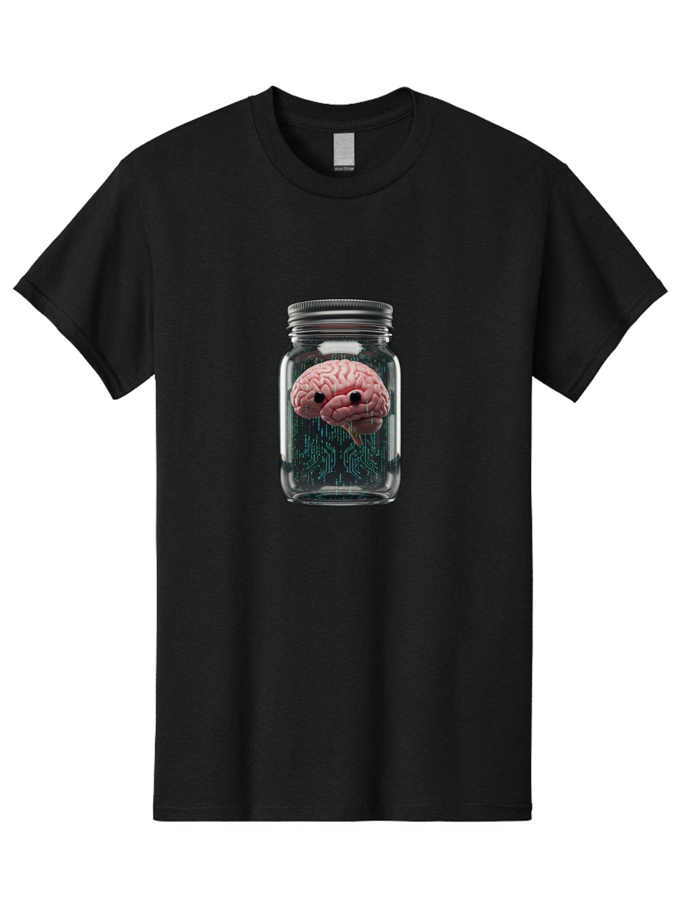 Brain-In-Jar-1 Men'S Graphic Tee, 100% Cotton, Comfortable Casual Summer Wear, Machine Washable, Vintage Camera, Old Camera, Antique Camera, Black Camera, Classic Photography, Photography Equipment, Nostalgic Device, Film Camera, Camera Art Bal872 3