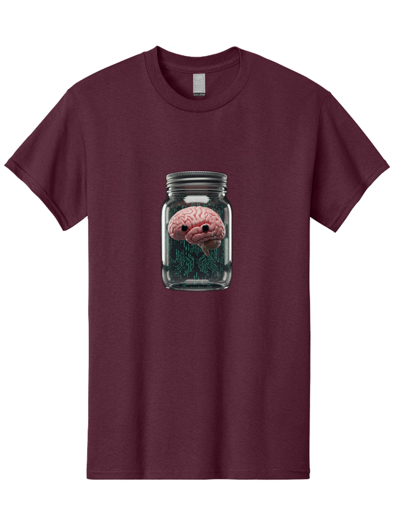 Brain-In-Jar-1 Men'S Graphic Tee, 100% Cotton, Comfortable Casual Summer Wear, Machine Washable, Vintage Camera, Old Camera, Antique Camera, Black Camera, Classic Photography, Photography Equipment, Nostalgic Device, Film Camera, Camera Art Bal872 7