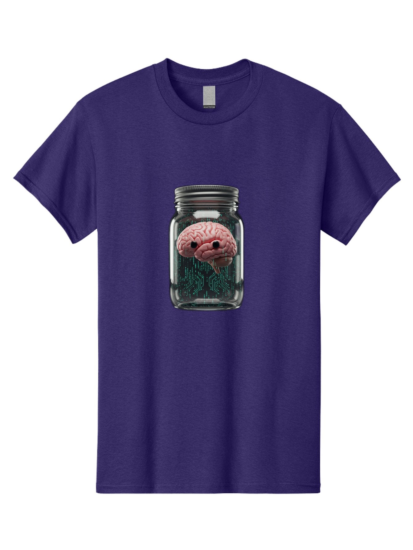 Brain-In-Jar-1 Men'S Graphic Tee, 100% Cotton, Comfortable Casual Summer Wear, Machine Washable, Vintage Camera, Old Camera, Antique Camera, Black Camera, Classic Photography, Photography Equipment, Nostalgic Device, Film Camera, Camera Art Bal872
