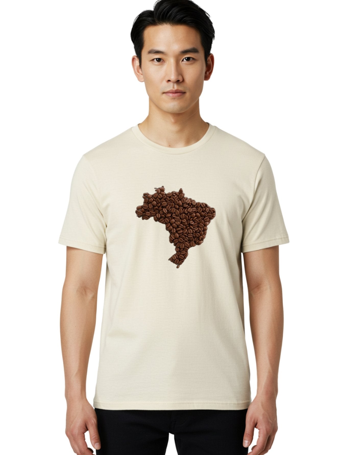 Brazil-Coffee-Beans Men'S Graphic Tee, 100% Cotton, Comfortable Casual Summer Wear, Machine Washable, Vintage Camera, Old Camera, Antique Camera, Black Camera, Classic Photography, Photography Equipment, Nostalgic Device, Film Camera, Bal876 17