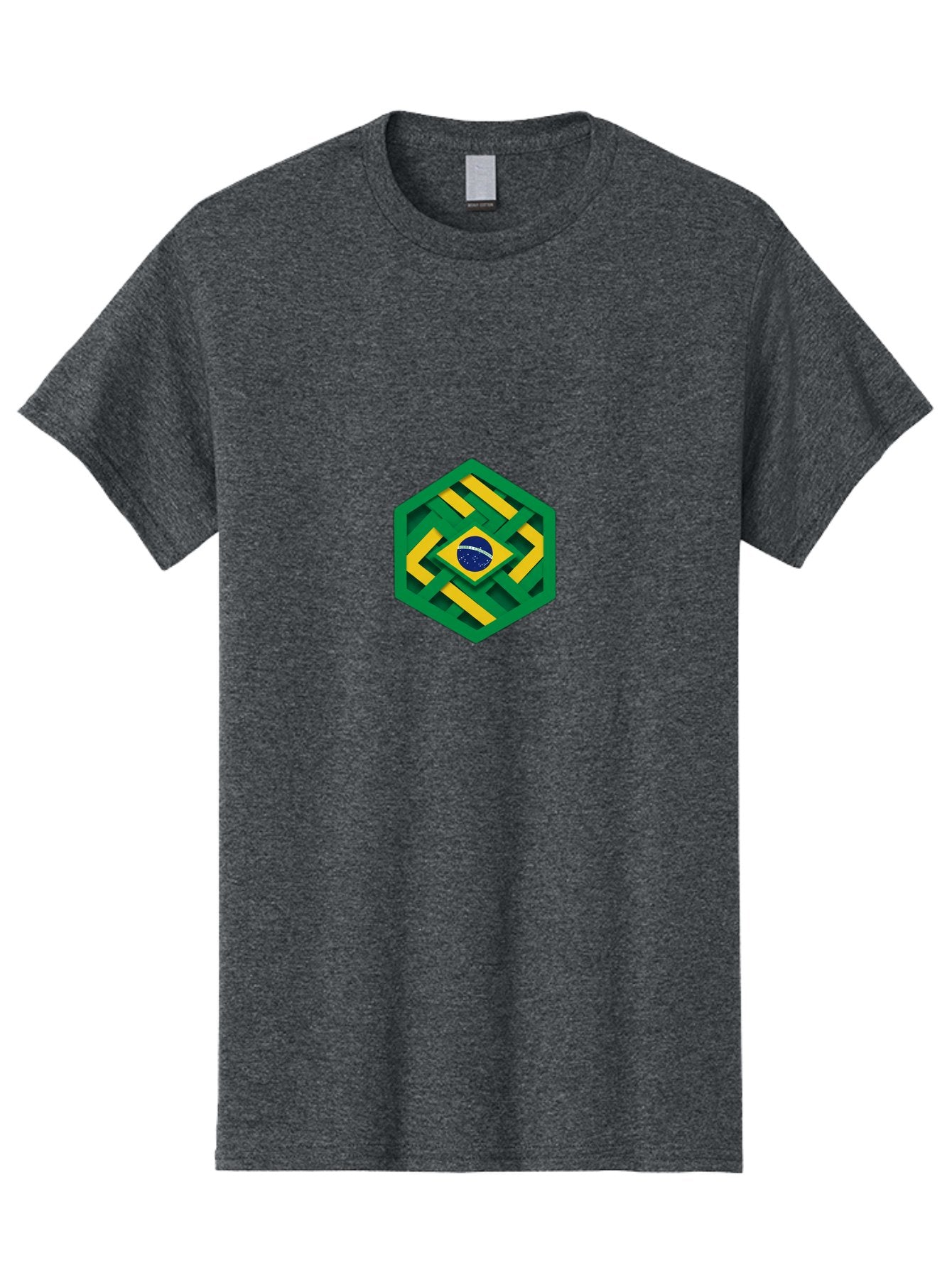 Brazil-Flag-Hexagon Men'S Graphic Tee, 100% Cotton, Comfortable Casual Summer Wear, Machine Washable, Vintage Camera, Old Camera, Antique Camera, Black Camera, Classic Photography, Photography Equipment, Nostalgic Device, Film Camera, Bal877 14