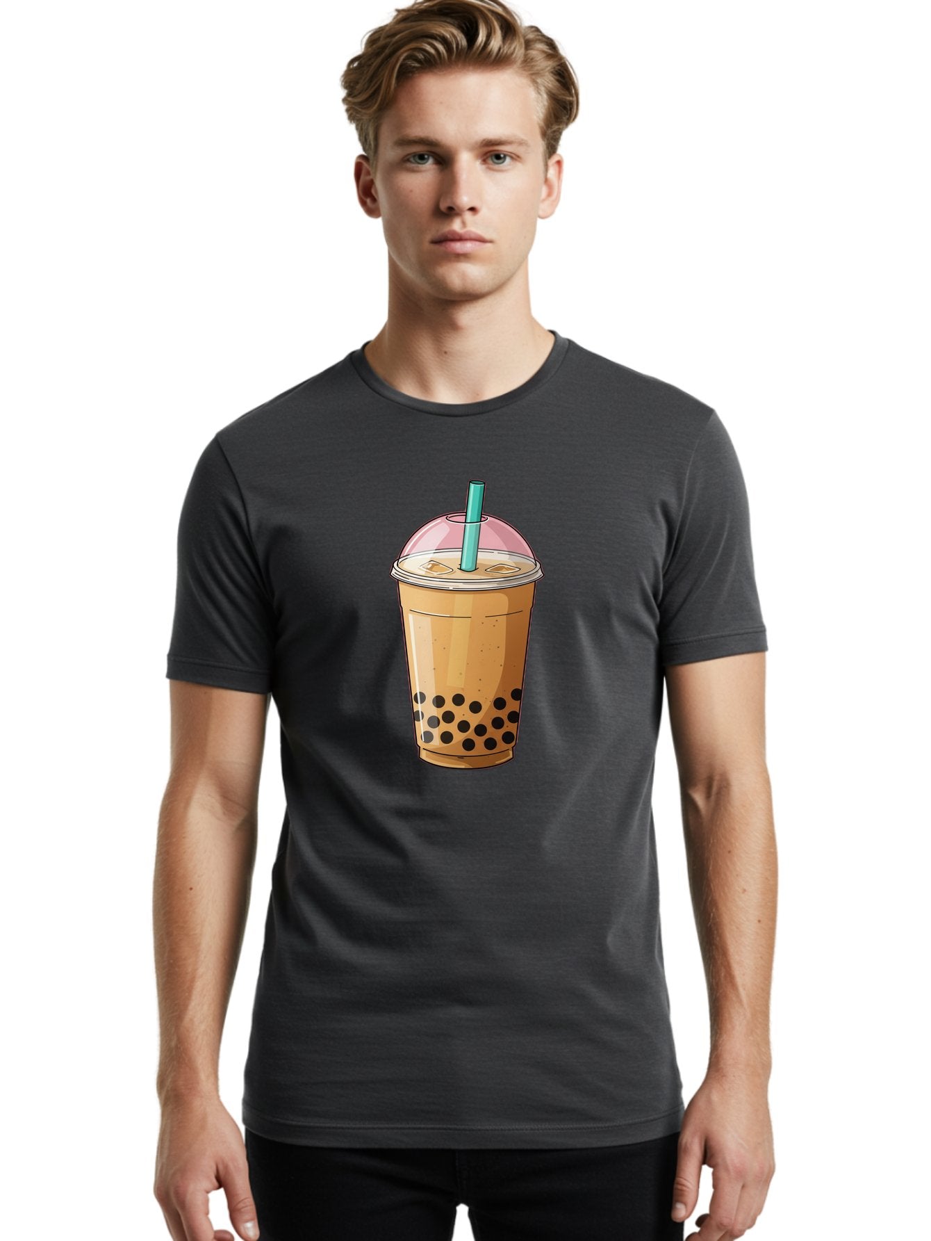 Bubble-Milk-Tea-1 Men'S Graphic Tee, 100% Cotton, Comfortable Casual Summer Wear, Machine Washable, Vintage Camera, Old Camera, Antique Camera, Black Camera, Classic Photography, Photography Equipment, Nostalgic Device, Film Camera, Camera Art Bal886 21
