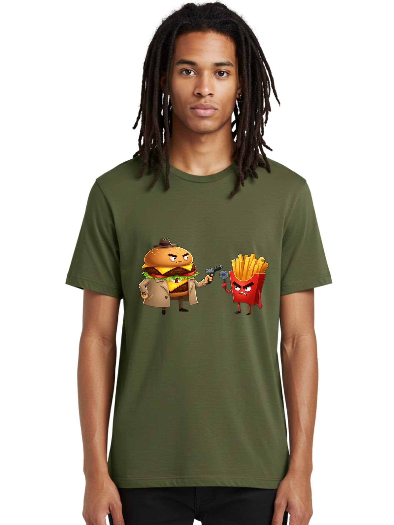 Burger-Vs-Fries Men'S Graphic Tee, 100% Cotton, Comfortable Casual Summer Wear, Machine Washable, Vintage Camera, Old Camera, Antique Camera, Black Camera, Classic Photography, Photography Equipment, Nostalgic Device, Film Camera, Camera Art Bal900 18