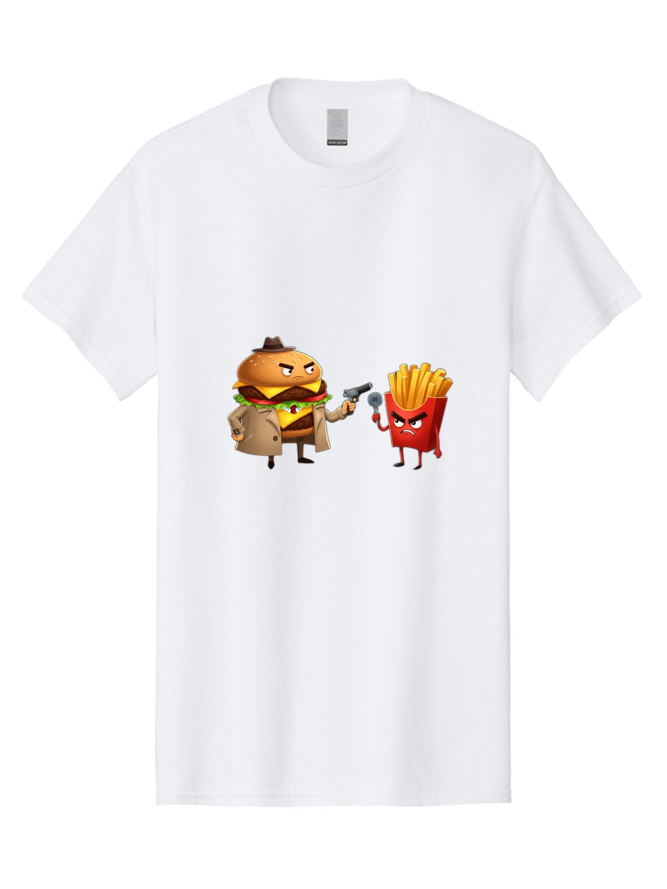 Burger-Vs-Fries Men'S Graphic Tee, 100% Cotton, Comfortable Casual Summer Wear, Machine Washable, Vintage Camera, Old Camera, Antique Camera, Black Camera, Classic Photography, Photography Equipment, Nostalgic Device, Film Camera, Camera Art Bal900