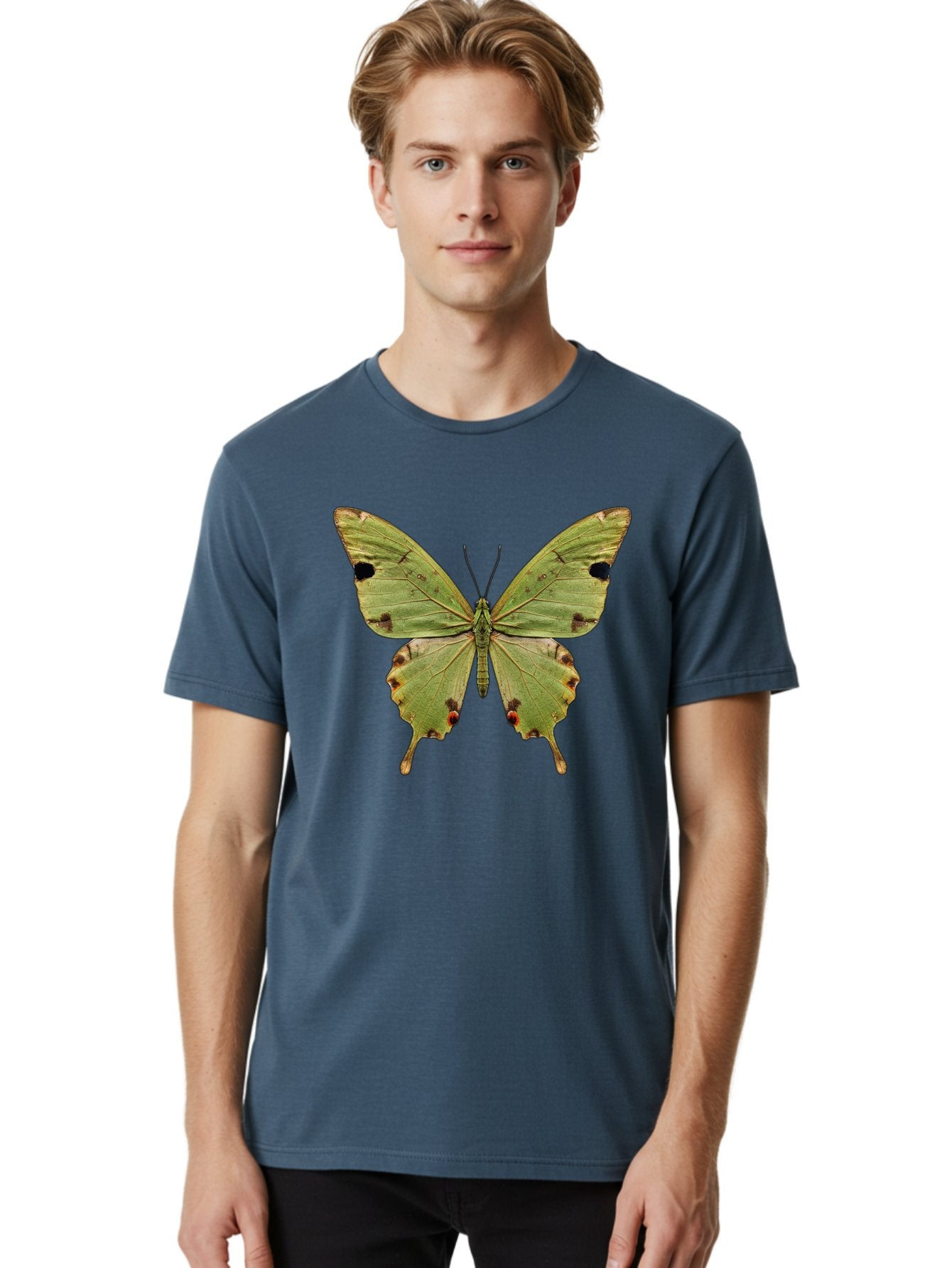 Butterfly-1 Men'S Graphic Tee, 100% Cotton, Comfortable Casual Summer Wear, Machine Washable, Vintage Camera, Old Camera, Antique Camera, Black Camera, Classic Photography, Photography Equipment, Nostalgic Device, Film Camera, Camera Art Bal909 25