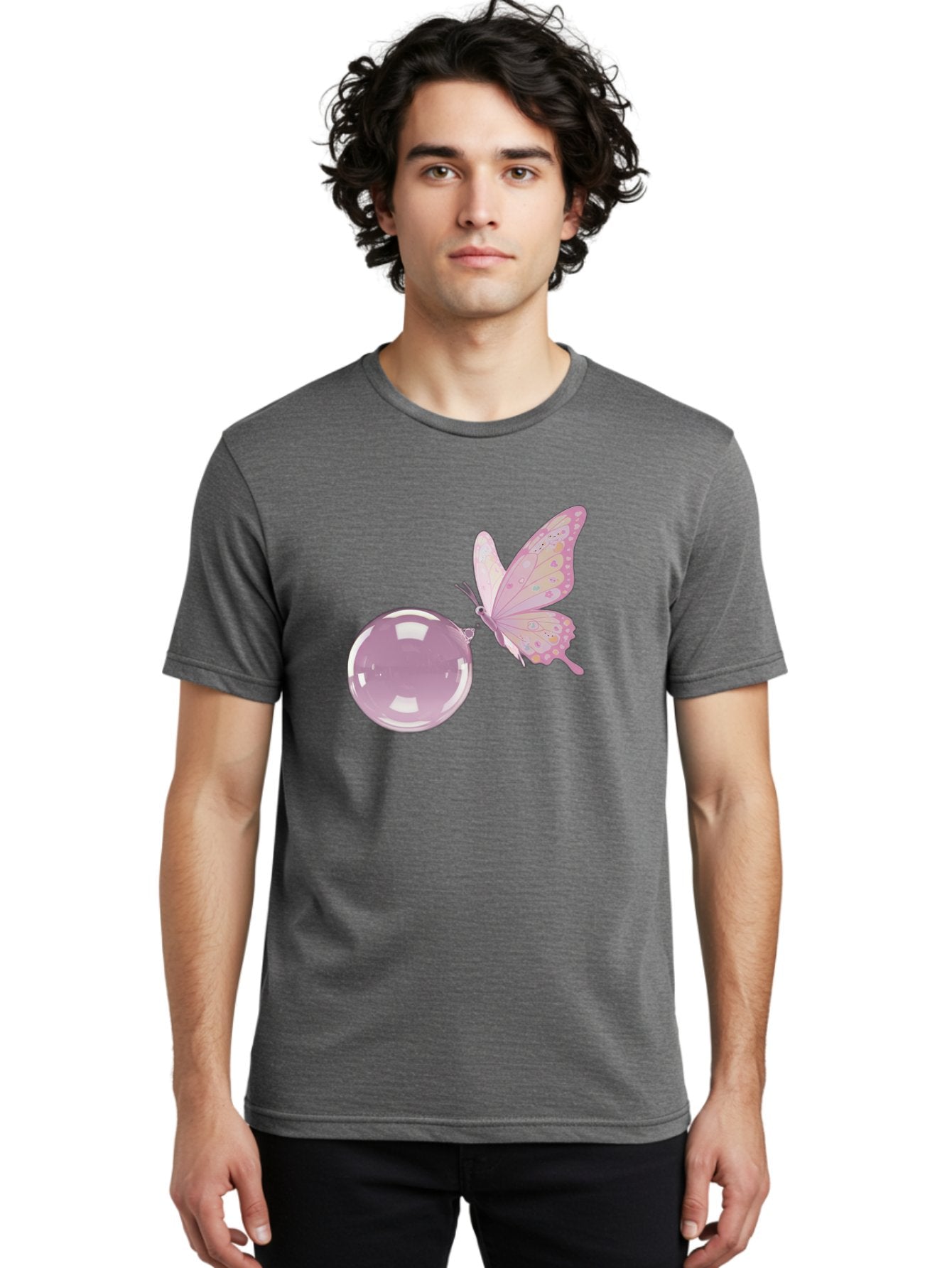 Butterfly-And-Bubble Men'S Graphic Tee, 100% Cotton, Comfortable Casual Summer Wear, Machine Washable, Vintage Camera, Old Camera, Antique Camera, Black Camera, Classic Photography, Photography Equipment, Nostalgic Device, Film Camera, Bal911 28