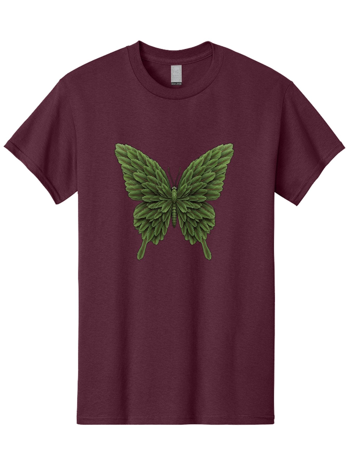 Butterfly-Made-Of-Leaves-1 Men'S Graphic Tee, 100% Cotton, Comfortable Casual Summer Wear, Machine Washable, Vintage Camera, Old Camera, Antique Camera, Black Camera, Classic Photography, Photography Equipment, Nostalgic Device, Film Camera, Bal912
