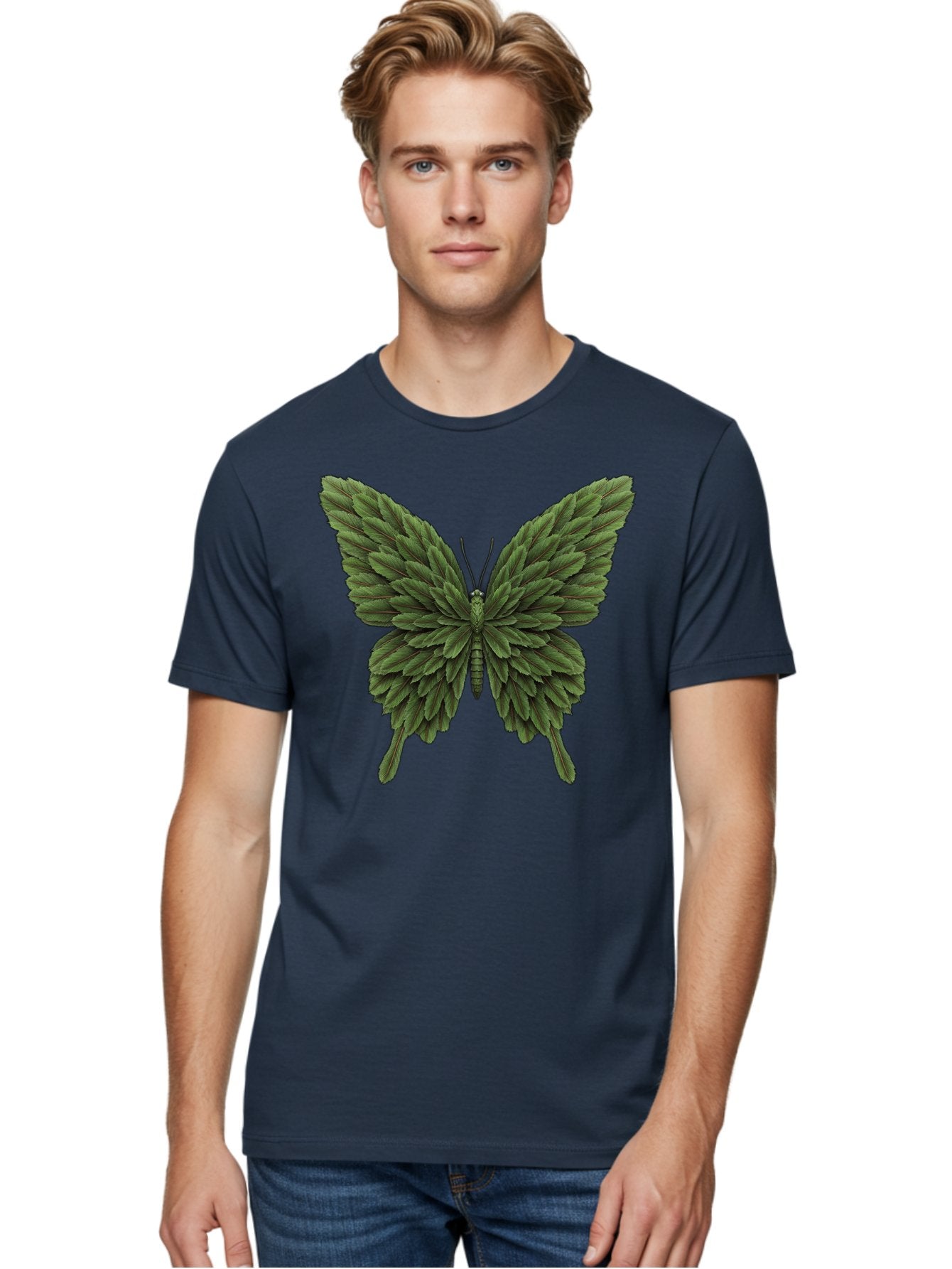 Butterfly-Made-Of-Leaves-1 Men'S Graphic Tee, 100% Cotton, Comfortable Casual Summer Wear, Machine Washable, Vintage Camera, Old Camera, Antique Camera, Black Camera, Classic Photography, Photography Equipment, Nostalgic Device, Film Camera, Bal912 18