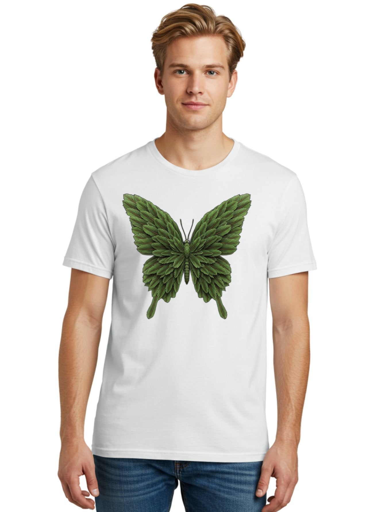 Butterfly-Made-Of-Leaves-1 Men'S Graphic Tee, 100% Cotton, Comfortable Casual Summer Wear, Machine Washable, Vintage Camera, Old Camera, Antique Camera, Black Camera, Classic Photography, Photography Equipment, Nostalgic Device, Film Camera, Bal912 29