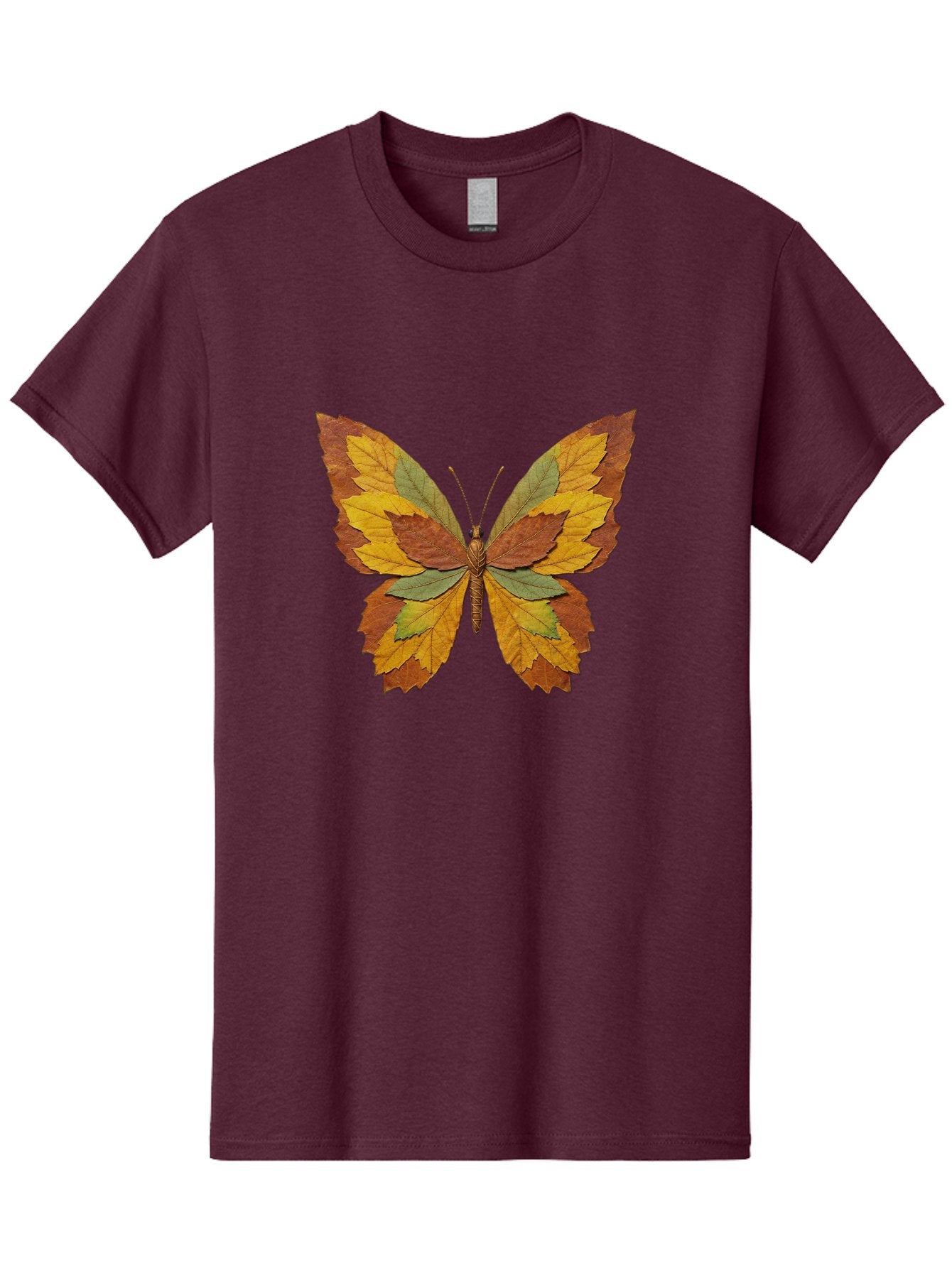 Butterfly-Made-Of-Leaves Men'S Graphic Tee, 100% Cotton, Comfortable Casual Summer Wear, Machine Washable, Vintage Camera, Old Camera, Antique Camera, Black Camera, Classic Photography, Photography Equipment, Nostalgic Device, Film Camera, Bal914 4