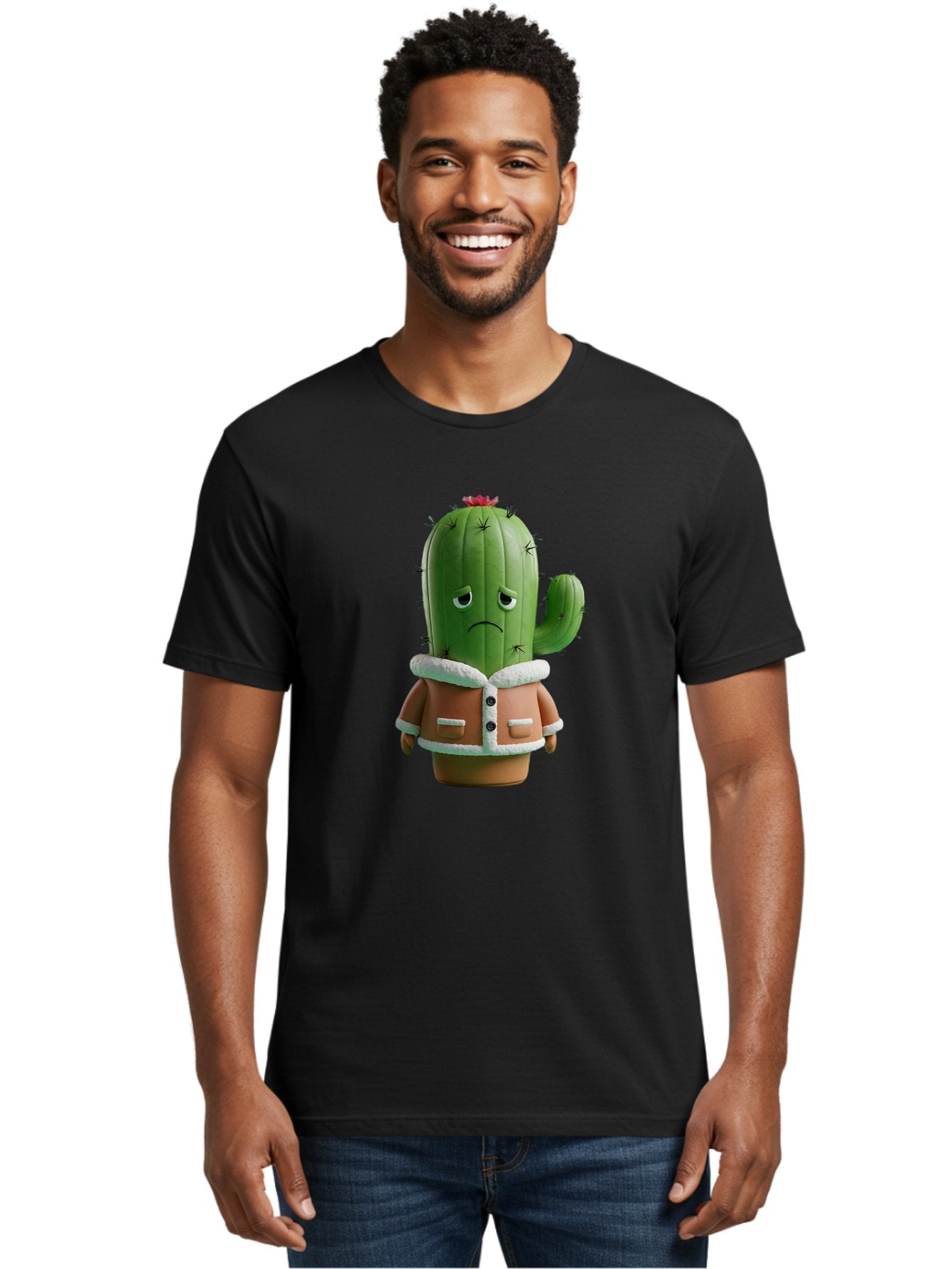Cactus-Character-1 Men'S Graphic Tee, 100% Cotton, Comfortable Casual Summer Wear, Machine Washable, Vintage Camera, Old Camera, Antique Camera, Black Camera, Classic Photography, Photography Equipment, Nostalgic Device, Film Camera, Bal917 17