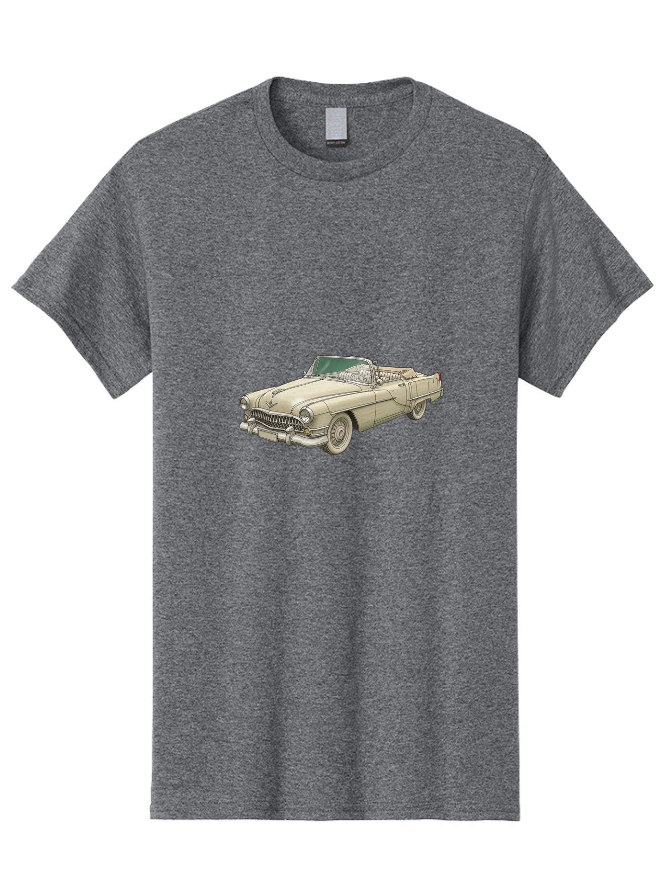 Cadillac-Convertible Men'S Graphic Tee, 100% Cotton, Comfortable Casual Summer Wear, Machine Washable, Vintage Camera, Old Camera, Antique Camera, Black Camera, Classic Photography, Photography Equipment, Nostalgic Device, Film Camera, Bal927