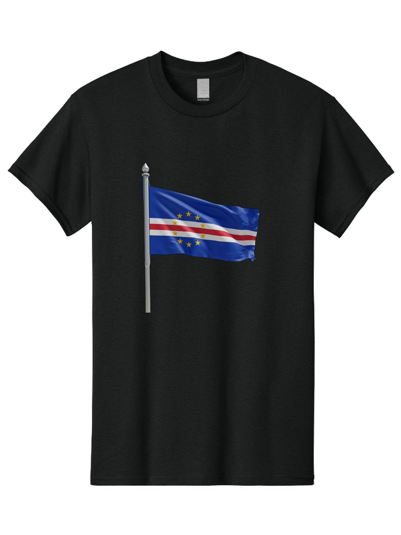 Cape-Verde-Flag Men'S Graphic Tee, 100% Cotton, Comfortable Casual Summer Wear, Machine Washable, Vintage Camera, Old Camera, Antique Camera, Black Camera, Classic Photography, Photography Equipment, Nostalgic Device, Film Camera, Camera Art Bal941 15