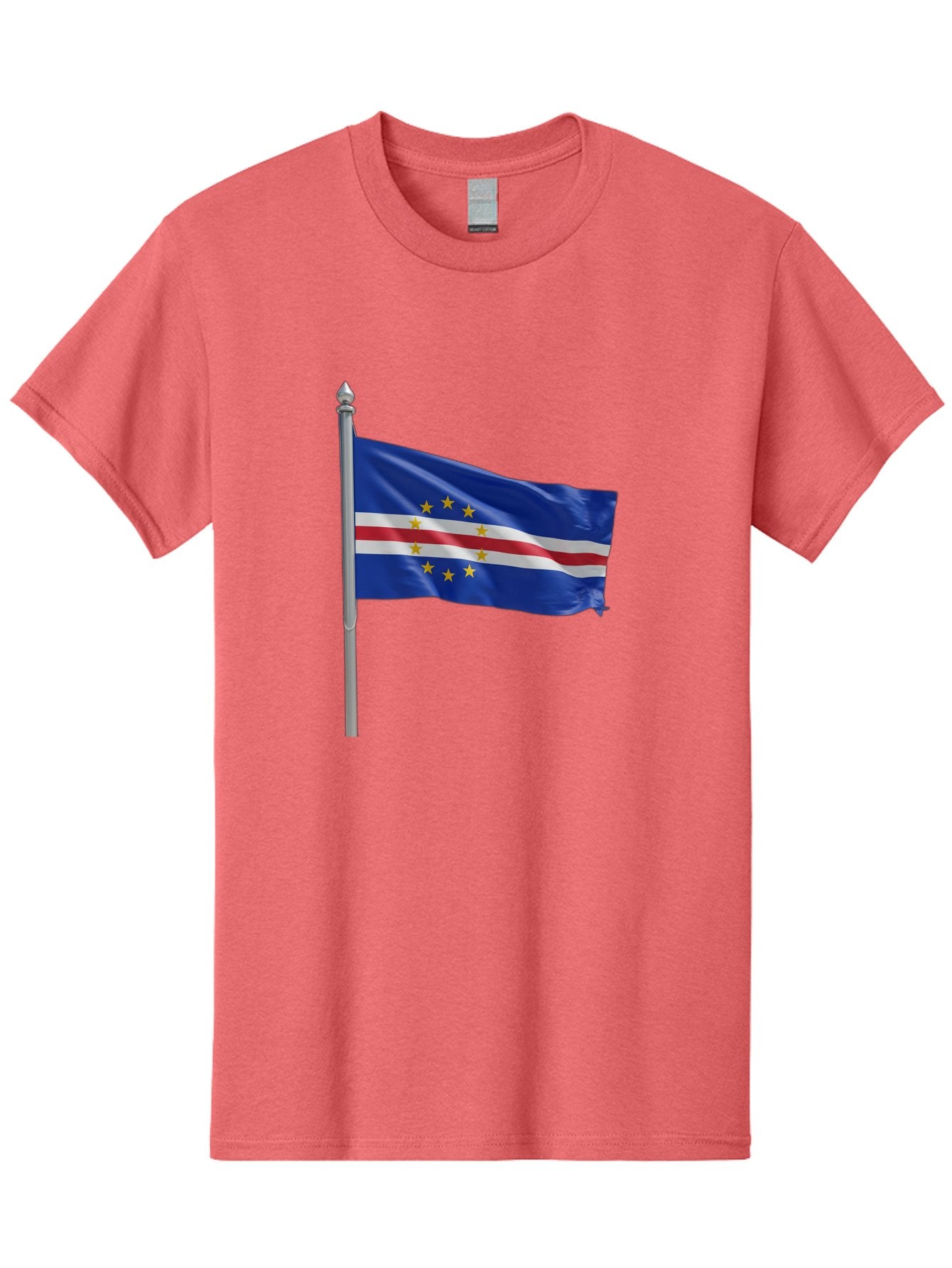 Cape-Verde-Flag Men'S Graphic Tee, 100% Cotton, Comfortable Casual Summer Wear, Machine Washable, Vintage Camera, Old Camera, Antique Camera, Black Camera, Classic Photography, Photography Equipment, Nostalgic Device, Film Camera, Camera Art Bal941