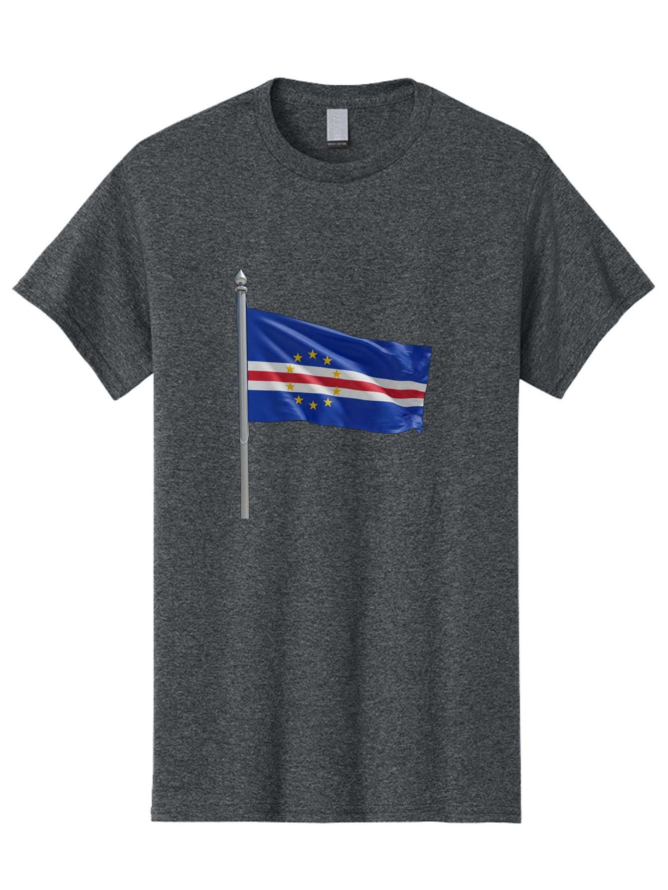 Cape-Verde-Flag Men'S Graphic Tee, 100% Cotton, Comfortable Casual Summer Wear, Machine Washable, Vintage Camera, Old Camera, Antique Camera, Black Camera, Classic Photography, Photography Equipment, Nostalgic Device, Film Camera, Camera Art Bal941 3