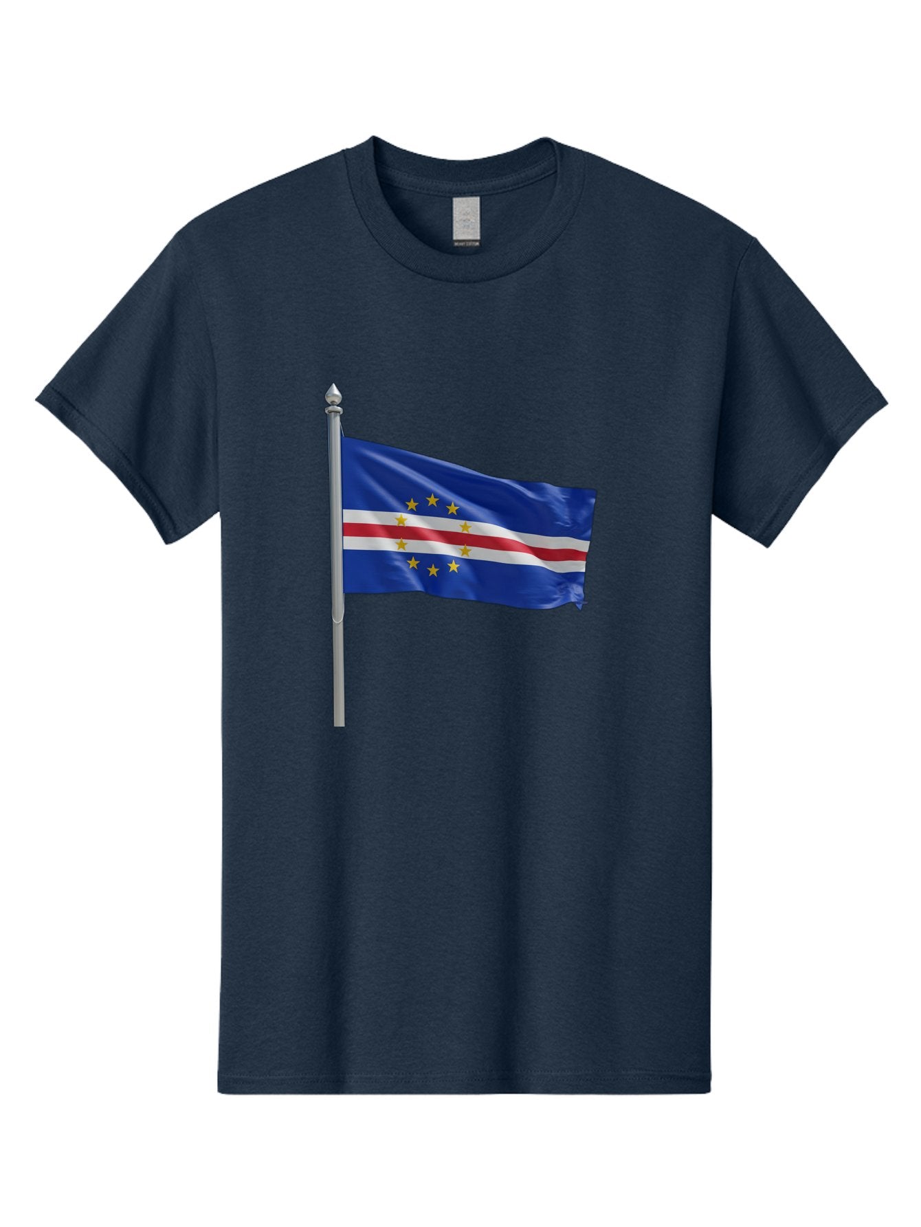 Cape-Verde-Flag Men'S Graphic Tee, 100% Cotton, Comfortable Casual Summer Wear, Machine Washable, Vintage Camera, Old Camera, Antique Camera, Black Camera, Classic Photography, Photography Equipment, Nostalgic Device, Film Camera, Camera Art Bal941 12