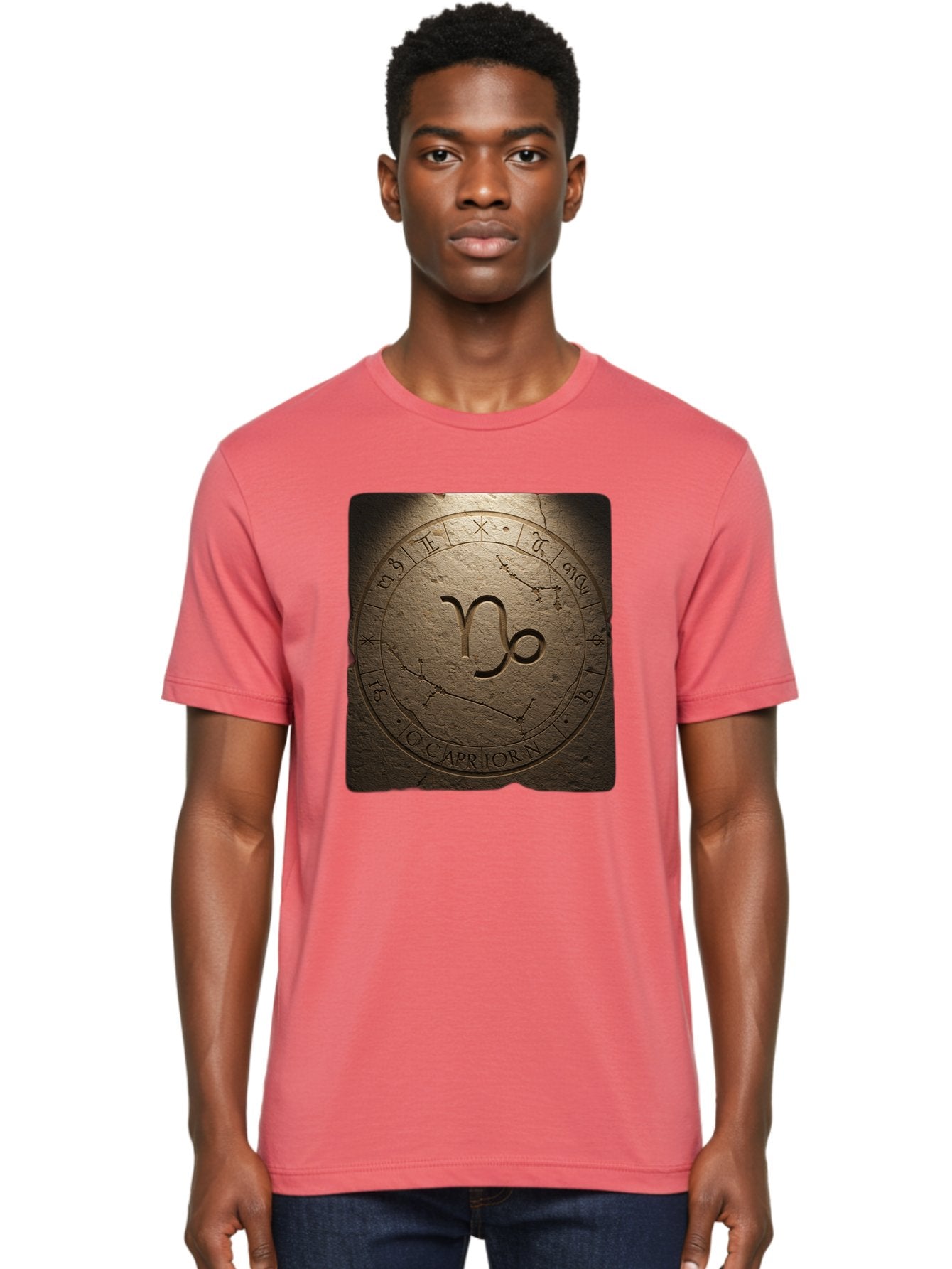 Capricorn-Zodiac-Seal Men'S Graphic Tee, 100% Cotton, Comfortable Casual Summer Wear, Machine Washable, Vintage Camera, Old Camera, Antique Camera, Black Camera, Classic Photography, Photography Equipment, Nostalgic Device, Film Camera, Bal943 22