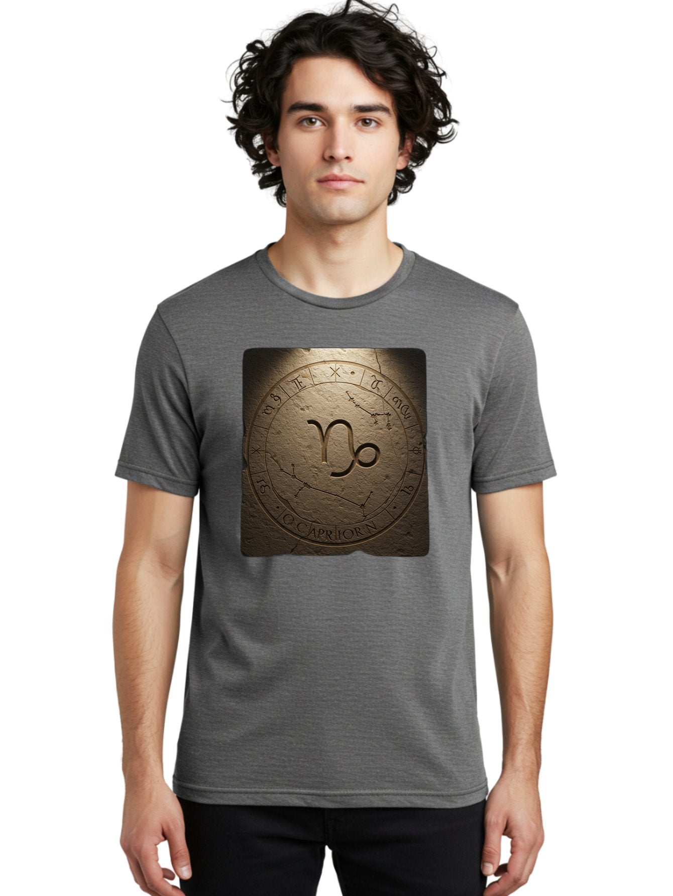 Capricorn-Zodiac-Seal Men'S Graphic Tee, 100% Cotton, Comfortable Casual Summer Wear, Machine Washable, Vintage Camera, Old Camera, Antique Camera, Black Camera, Classic Photography, Photography Equipment, Nostalgic Device, Film Camera, Bal943 29