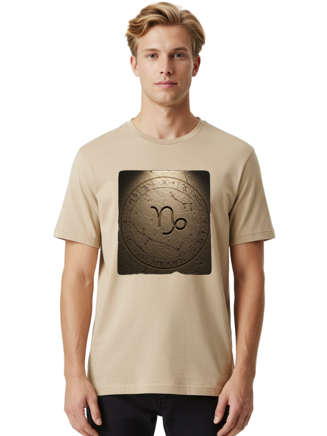 Capricorn-Zodiac-Seal Men'S Graphic Tee, 100% Cotton, Comfortable Casual Summer Wear, Machine Washable, Vintage Camera, Old Camera, Antique Camera, Black Camera, Classic Photography, Photography Equipment, Nostalgic Device, Film Camera, Bal943 21