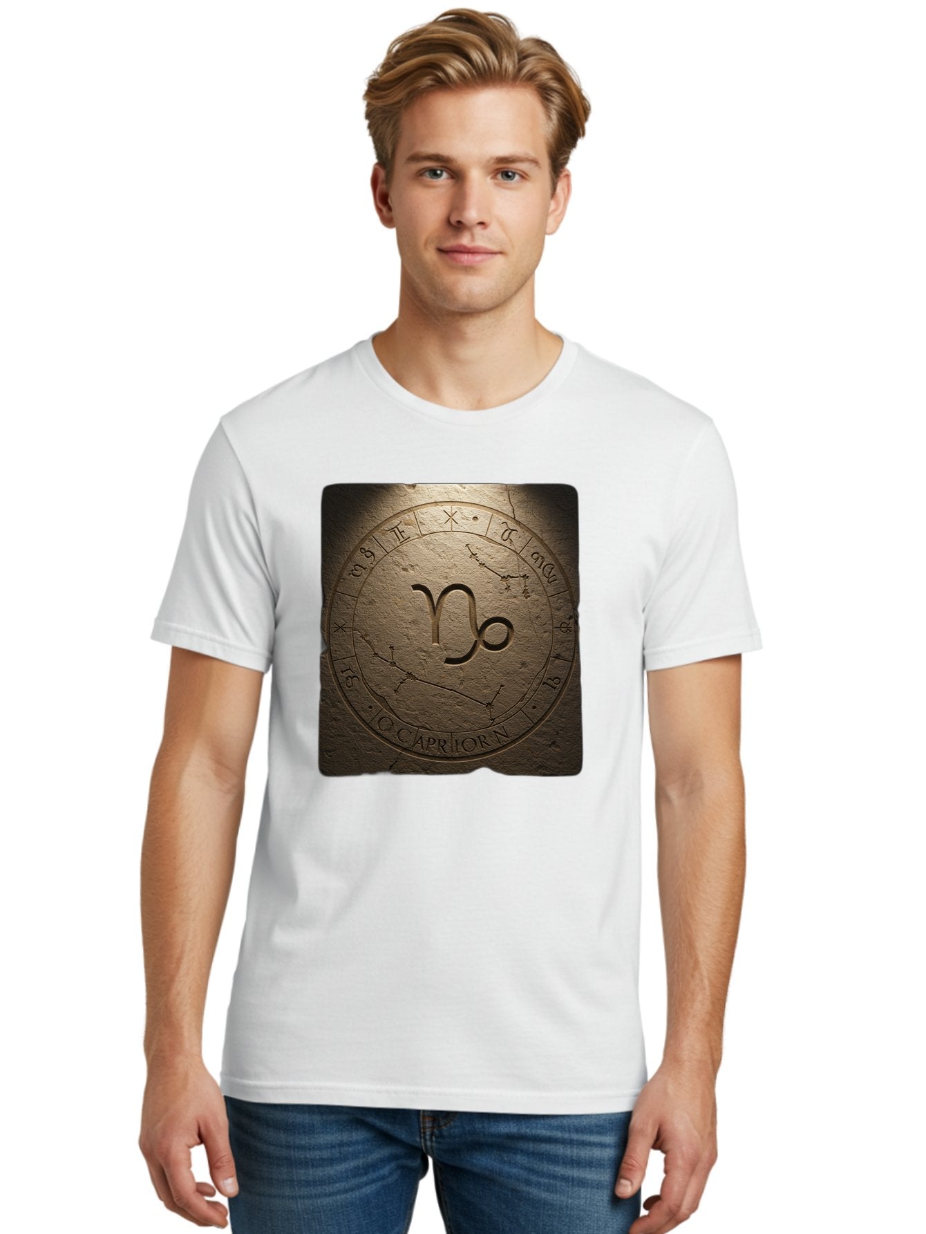 Capricorn-Zodiac-Seal Men'S Graphic Tee, 100% Cotton, Comfortable Casual Summer Wear, Machine Washable, Vintage Camera, Old Camera, Antique Camera, Black Camera, Classic Photography, Photography Equipment, Nostalgic Device, Film Camera, Bal943 18