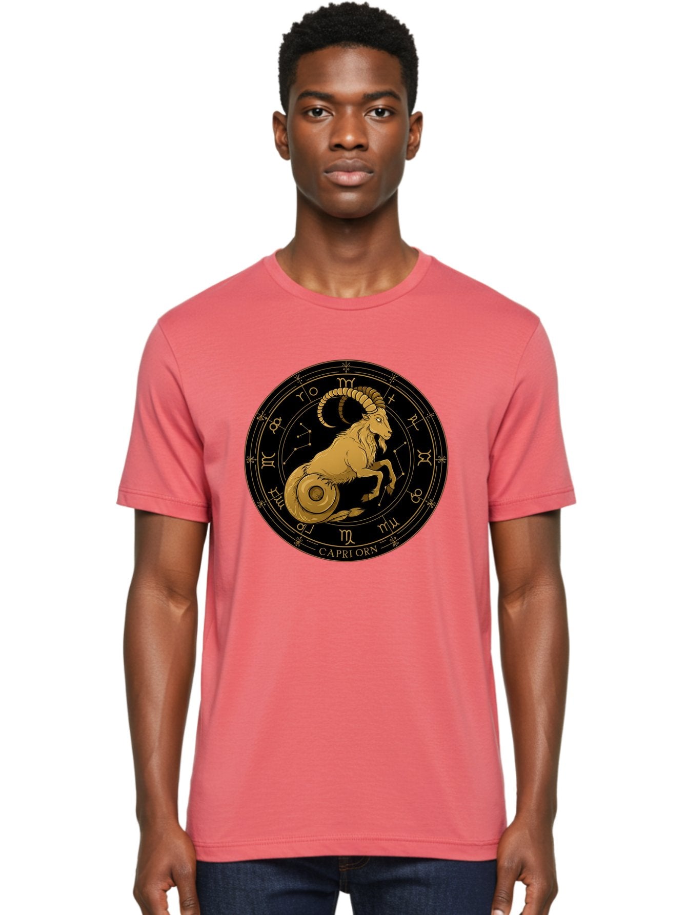 Capricorn-Zodiac-Sign-1 Men'S Graphic Tee, 100% Cotton, Comfortable Casual Summer Wear, Machine Washable, Vintage Camera, Old Camera, Antique Camera, Black Camera, Classic Photography, Photography Equipment, Nostalgic Device, Film Camera, Bal944 18