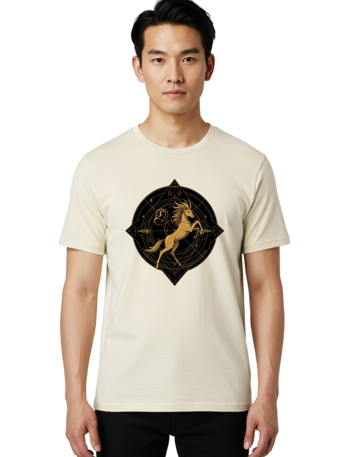 Capricorn-Zodiac-Symbol Men'S Graphic Tee, 100% Cotton, Comfortable Casual Summer Wear, Machine Washable, Vintage Camera, Old Camera, Antique Camera, Black Camera, Classic Photography, Photography Equipment, Nostalgic Device, Film Camera, Bal946 25