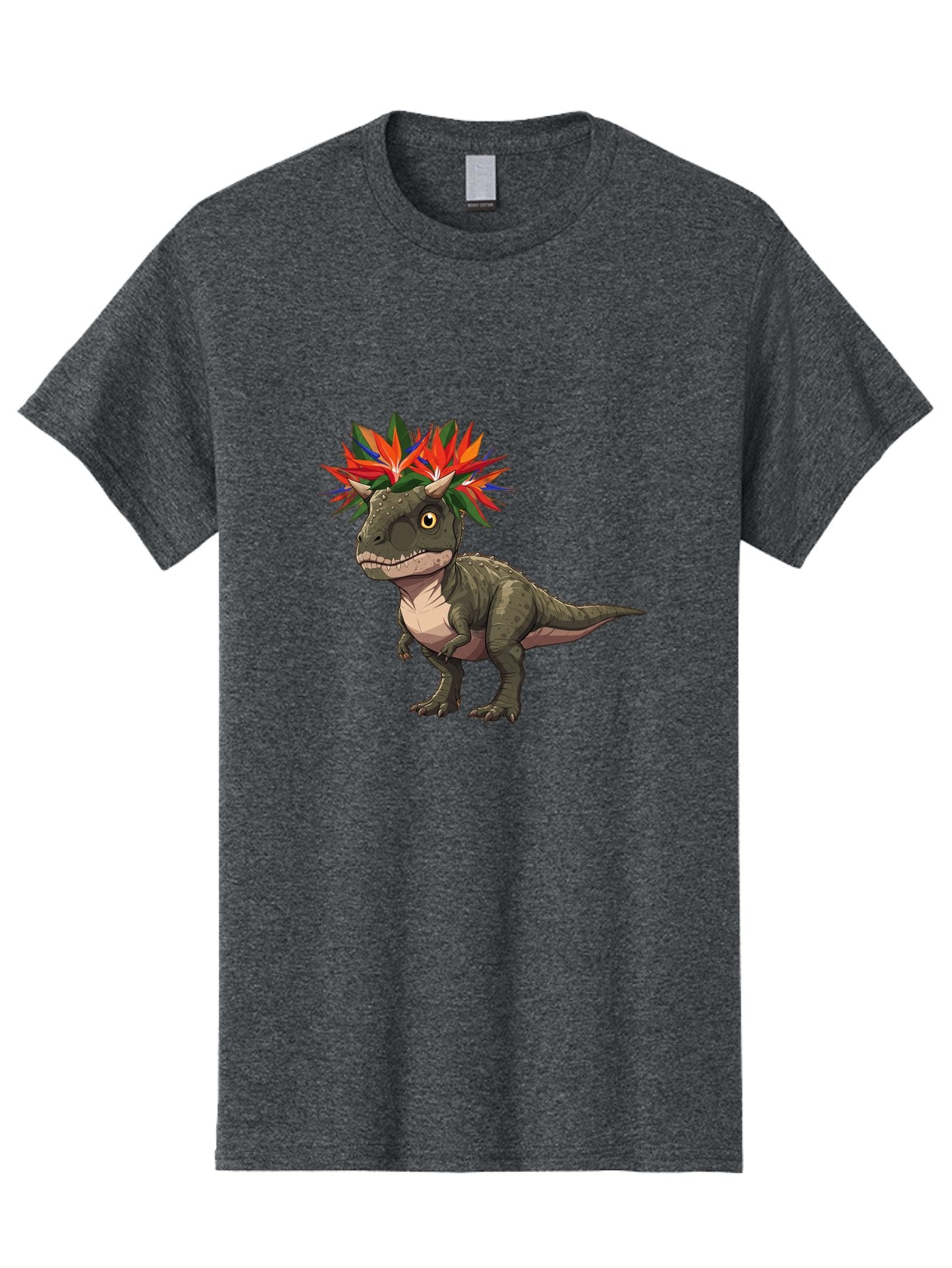 Carnotaurus-With-Flowers Men'S Graphic Tee, 100% Cotton, Comfortable Casual Summer Wear, Machine Washable, Vintage Camera, Old Camera, Antique Camera, Black Camera, Classic Photography, Photography Equipment, Nostalgic Device, Film Camera, Bal949 7