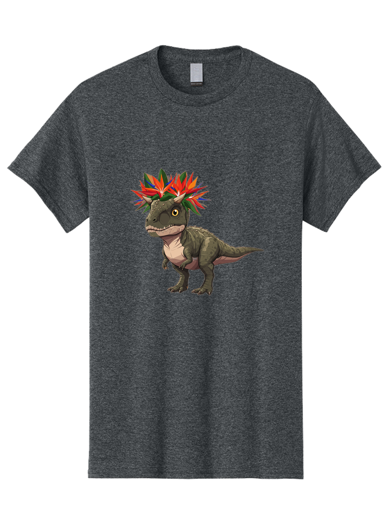 Carnotaurus-With-Flowers Men'S Graphic Tee, 100% Cotton, Comfortable Casual Summer Wear, Machine Washable, Vintage Camera, Old Camera, Antique Camera, Black Camera, Classic Photography, Photography Equipment, Nostalgic Device, Film Camera, Bal949 13