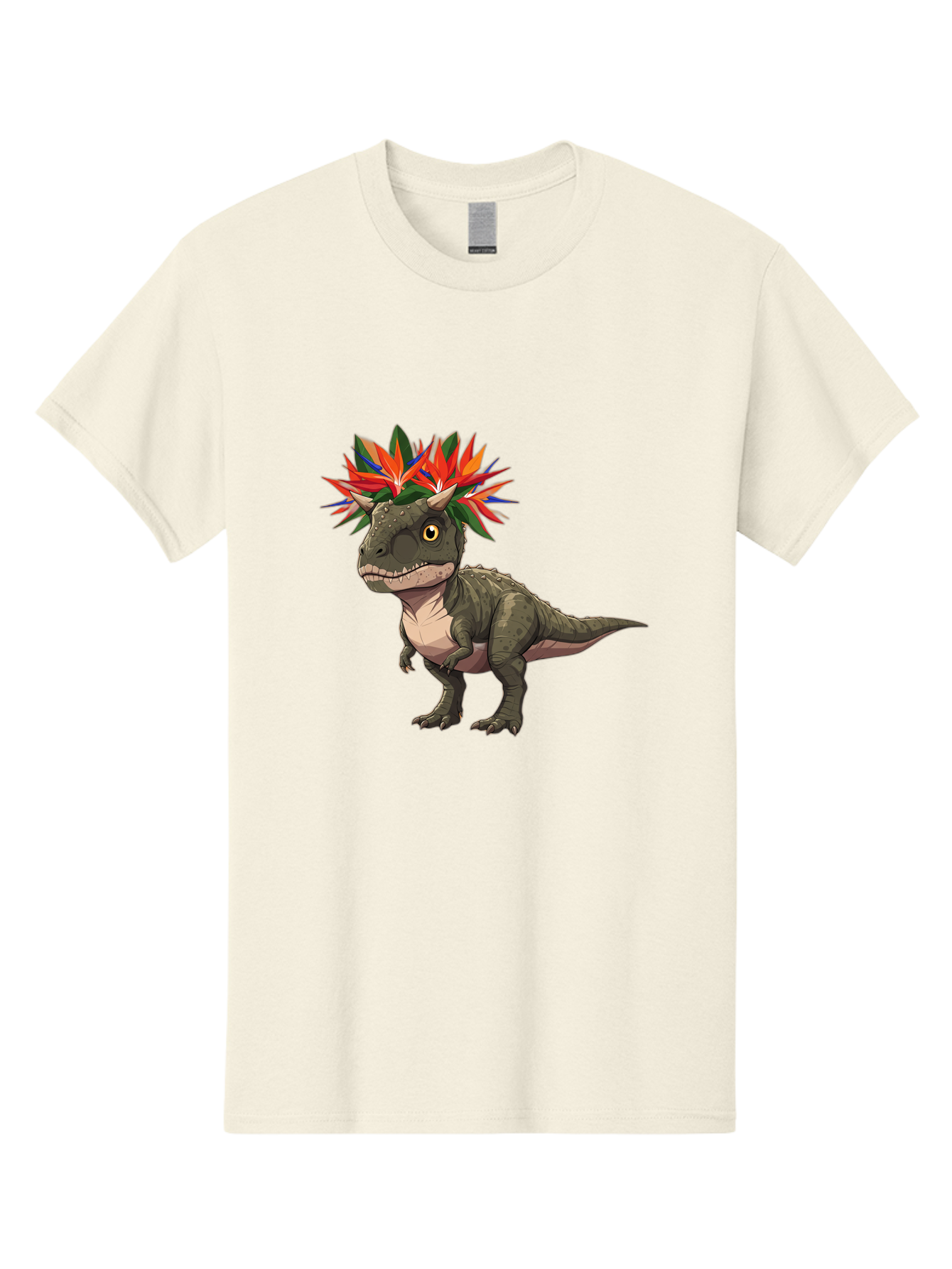 Carnotaurus-With-Flowers Men'S Graphic Tee, 100% Cotton, Comfortable Casual Summer Wear, Machine Washable, Vintage Camera, Old Camera, Antique Camera, Black Camera, Classic Photography, Photography Equipment, Nostalgic Device, Film Camera, Bal949 10