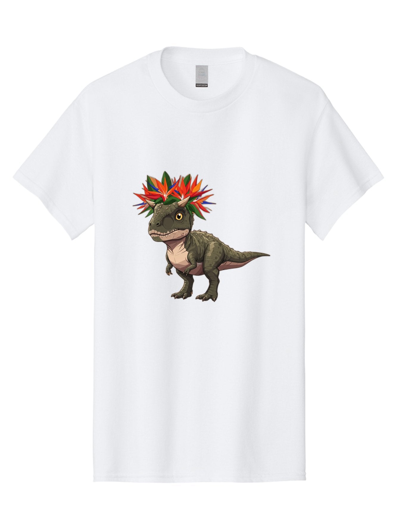 Carnotaurus-With-Flowers Men'S Graphic Tee, 100% Cotton, Comfortable Casual Summer Wear, Machine Washable, Vintage Camera, Old Camera, Antique Camera, Black Camera, Classic Photography, Photography Equipment, Nostalgic Device, Film Camera, Bal949 15