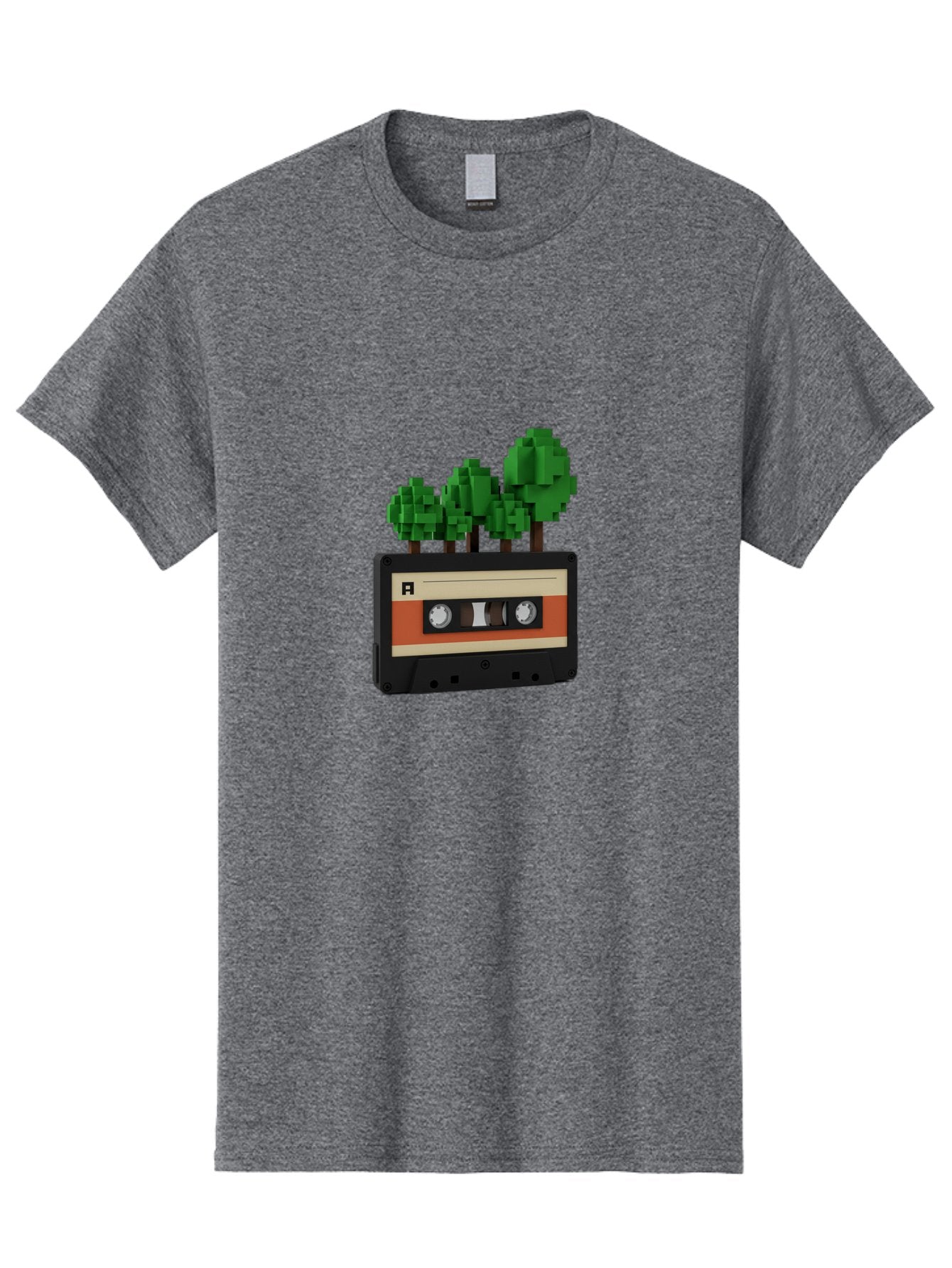 Cassette-Tape-Trees Men'S Graphic Tee, 100% Cotton, Comfortable Casual Summer Wear, Machine Washable, Vintage Camera, Old Camera, Antique Camera, Black Camera, Classic Photography, Photography Equipment, Nostalgic Device, Film Camera, Bal961 11