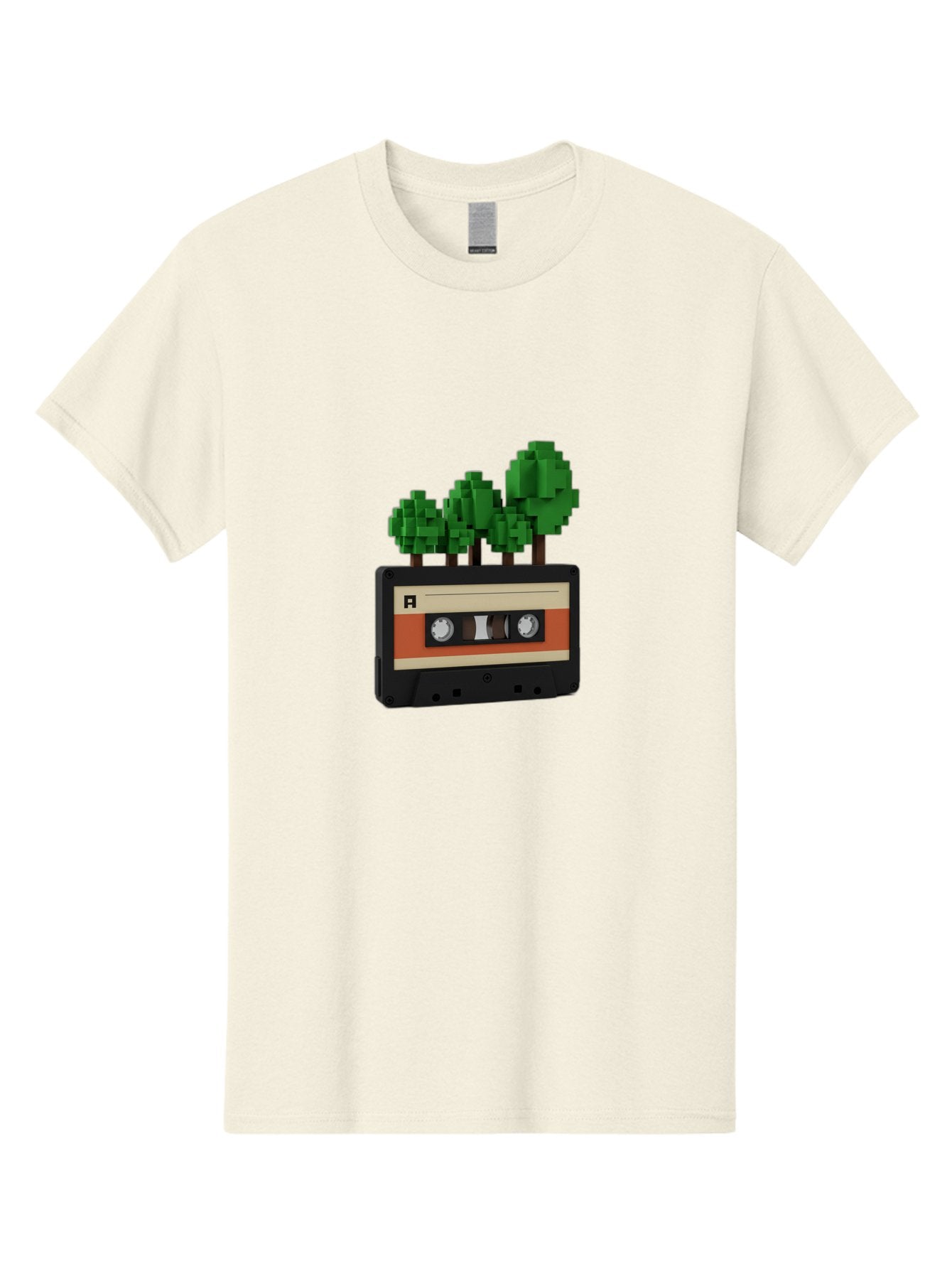 Cassette-Tape-Trees Men'S Graphic Tee, 100% Cotton, Comfortable Casual Summer Wear, Machine Washable, Vintage Camera, Old Camera, Antique Camera, Black Camera, Classic Photography, Photography Equipment, Nostalgic Device, Film Camera, Bal961 12