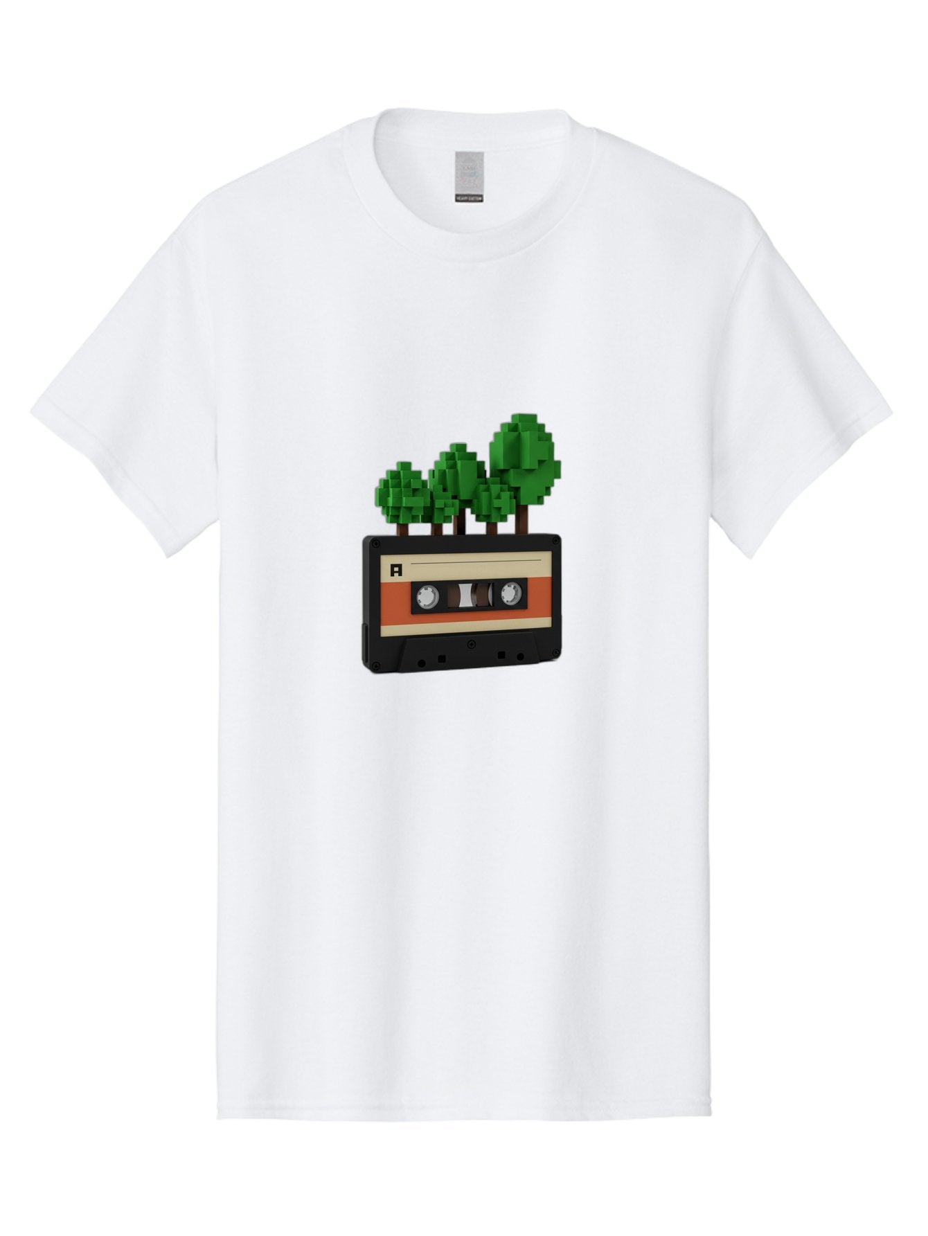 Cassette-Tape-Trees Men'S Graphic Tee, 100% Cotton, Comfortable Casual Summer Wear, Machine Washable, Vintage Camera, Old Camera, Antique Camera, Black Camera, Classic Photography, Photography Equipment, Nostalgic Device, Film Camera, Bal961 14