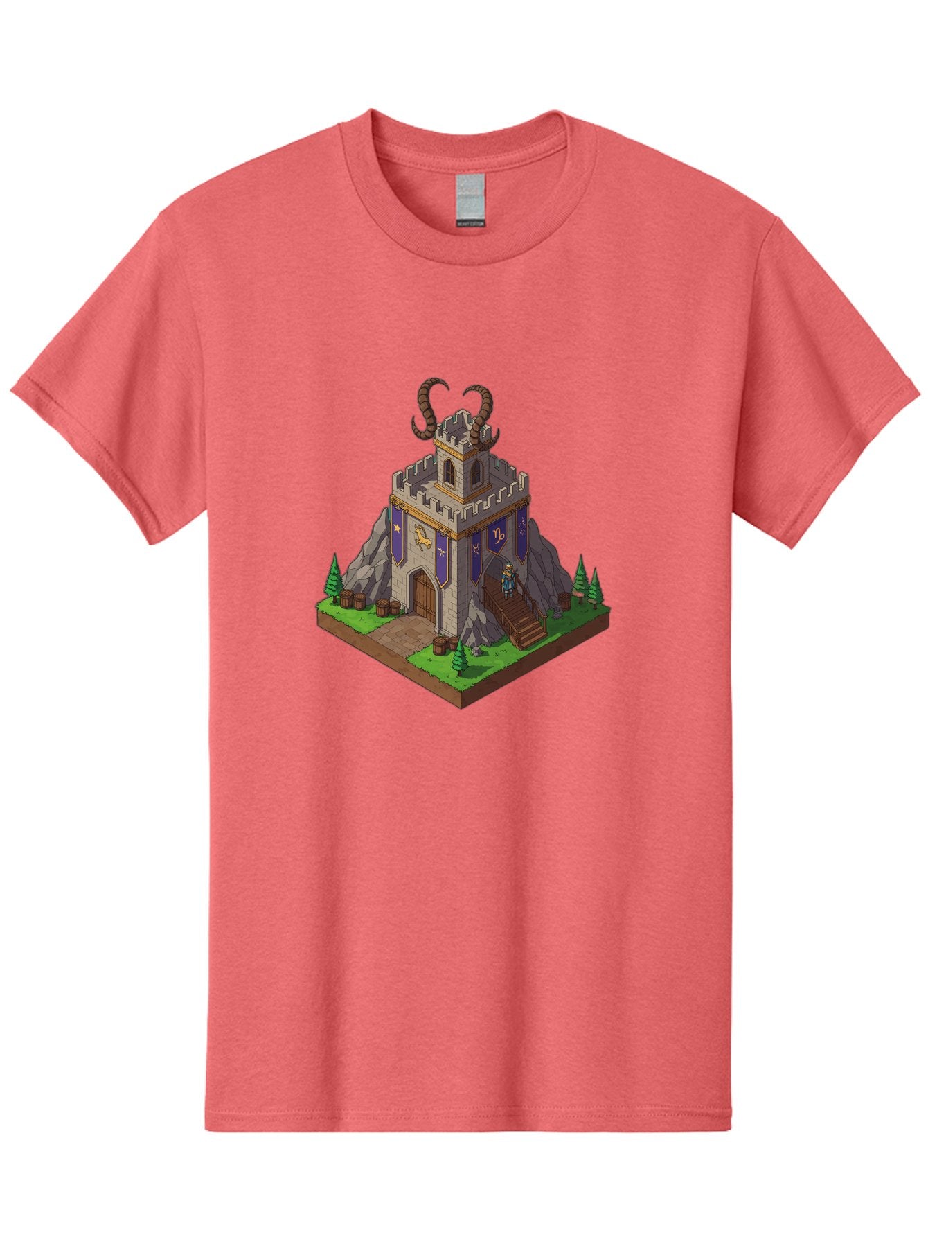 Castle-With-Ram-Horns Men'S Graphic Tee, 100% Cotton, Comfortable Casual Summer Wear, Machine Washable, Vintage Camera, Old Camera, Antique Camera, Black Camera, Classic Photography, Photography Equipment, Nostalgic Device, Film Camera, Bal963 5