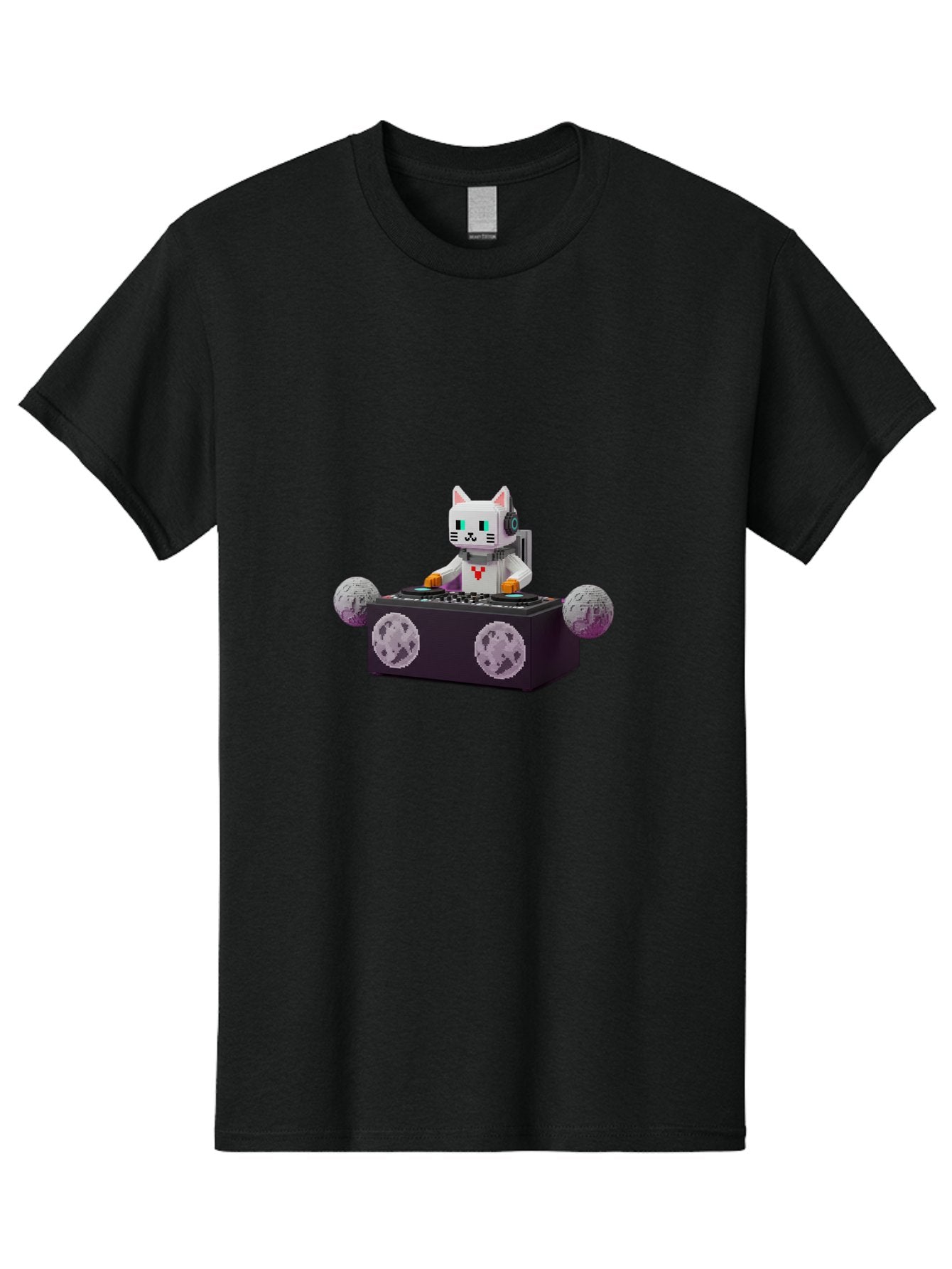 Cat-Dj Men'S Graphic Tee, 100% Cotton, Comfortable Casual Summer Wear, Machine Washable, Vintage Camera, Old Camera, Antique Camera, Black Camera, Classic Photography, Photography Equipment, Nostalgic Device, Film Camera, Camera Art Bal965