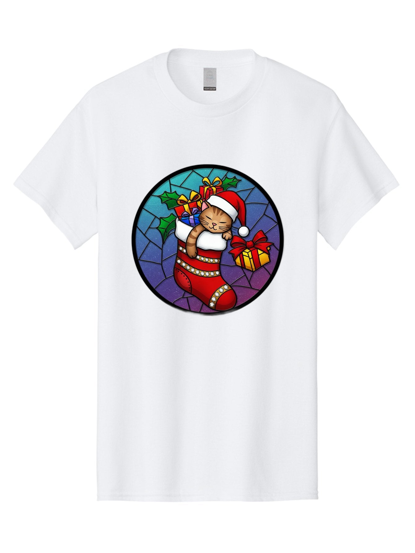 Cat-In-Christmas-Stocking-1 Men'S Graphic Tee, 100% Cotton, Comfortable Casual Summer Wear, Machine Washable, Vintage Camera, Old Camera, Antique Camera, Black Camera, Classic Photography, Photography Equipment, Nostalgic Device, Film Camera, Bal972