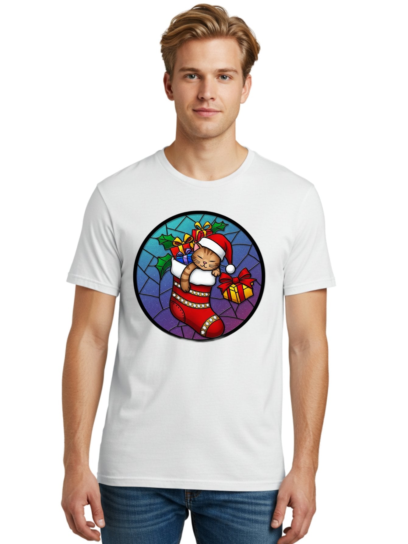 Cat-In-Christmas-Stocking-1 Men'S Graphic Tee, 100% Cotton, Comfortable Casual Summer Wear, Machine Washable, Vintage Camera, Old Camera, Antique Camera, Black Camera, Classic Photography, Photography Equipment, Nostalgic Device, Film Camera, Bal972 21