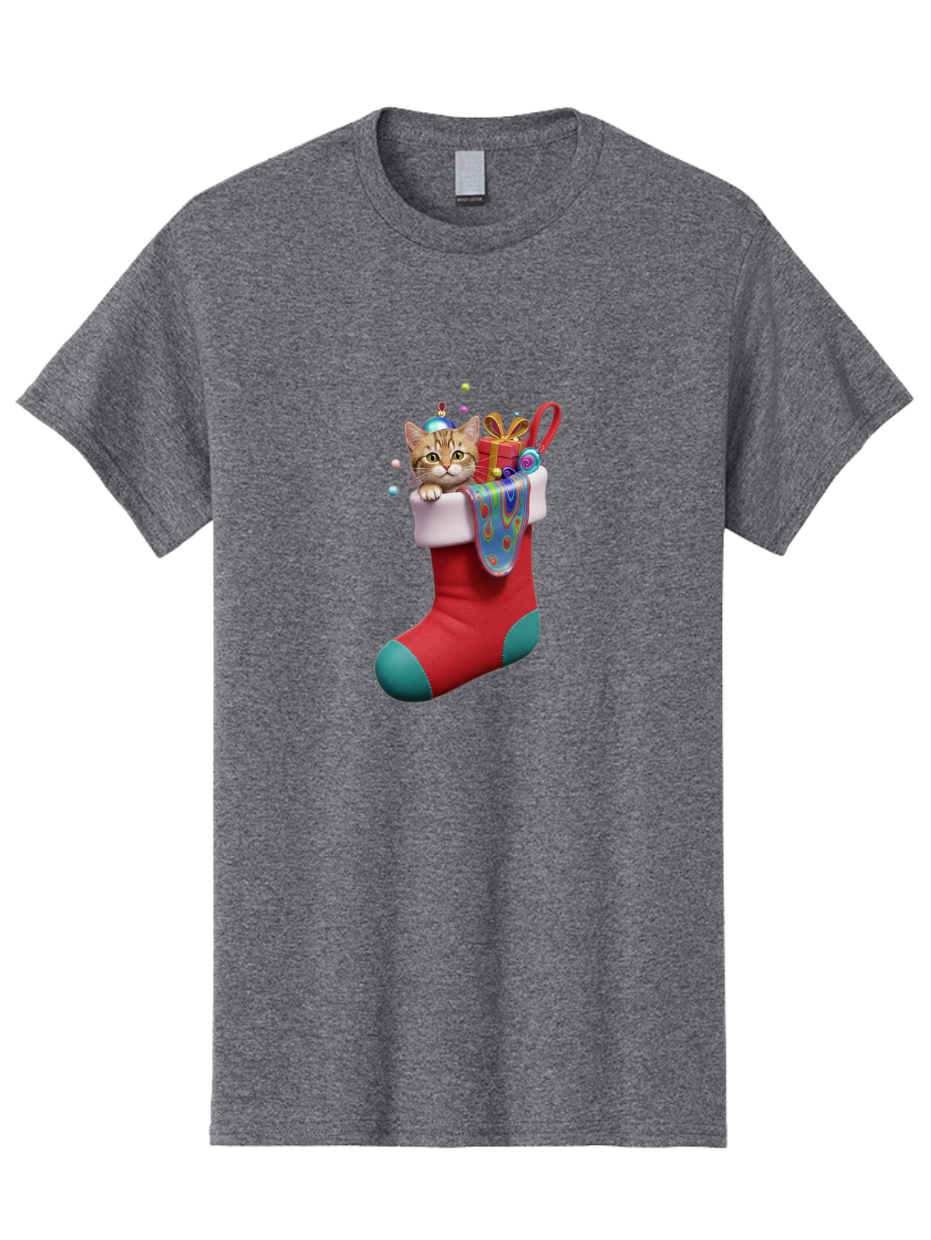 Cat-In-Christmas-Stocking-2 Men'S Graphic Tee, 100% Cotton, Comfortable Casual Summer Wear, Machine Washable, Vintage Camera, Old Camera, Antique Camera, Black Camera, Classic Photography, Photography Equipment, Nostalgic Device, Film Camera, Bal973