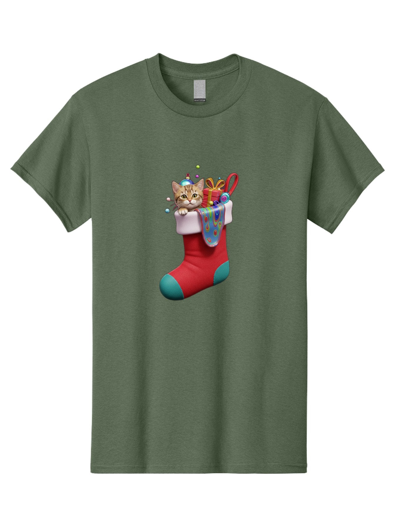 Cat-In-Christmas-Stocking-2 Men'S Graphic Tee, 100% Cotton, Comfortable Casual Summer Wear, Machine Washable, Vintage Camera, Old Camera, Antique Camera, Black Camera, Classic Photography, Photography Equipment, Nostalgic Device, Film Camera, Bal973 6