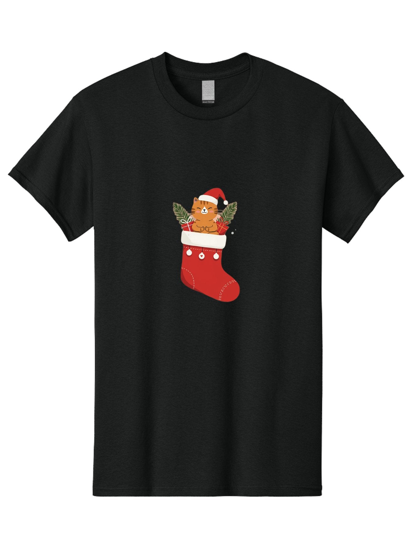 Cat-In-Christmas-Stocking-3 Men'S Graphic Tee, 100% Cotton, Comfortable Casual Summer Wear, Machine Washable, Vintage Camera, Old Camera, Antique Camera, Black Camera, Classic Photography, Photography Equipment, Nostalgic Device, Film Camera, Bal974 6