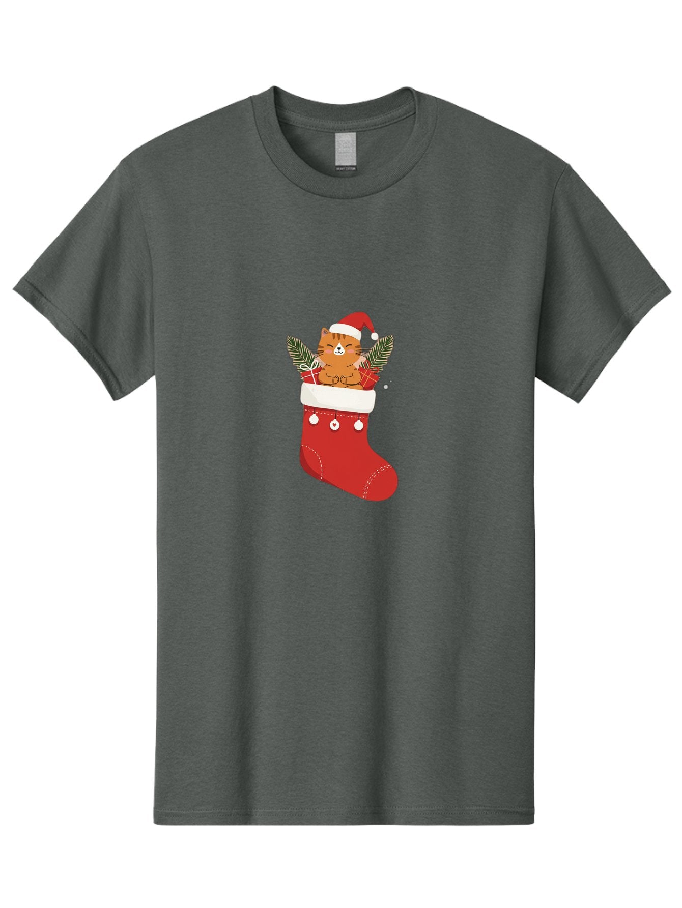 Cat-In-Christmas-Stocking-3 Men'S Graphic Tee, 100% Cotton, Comfortable Casual Summer Wear, Machine Washable, Vintage Camera, Old Camera, Antique Camera, Black Camera, Classic Photography, Photography Equipment, Nostalgic Device, Film Camera, Bal974